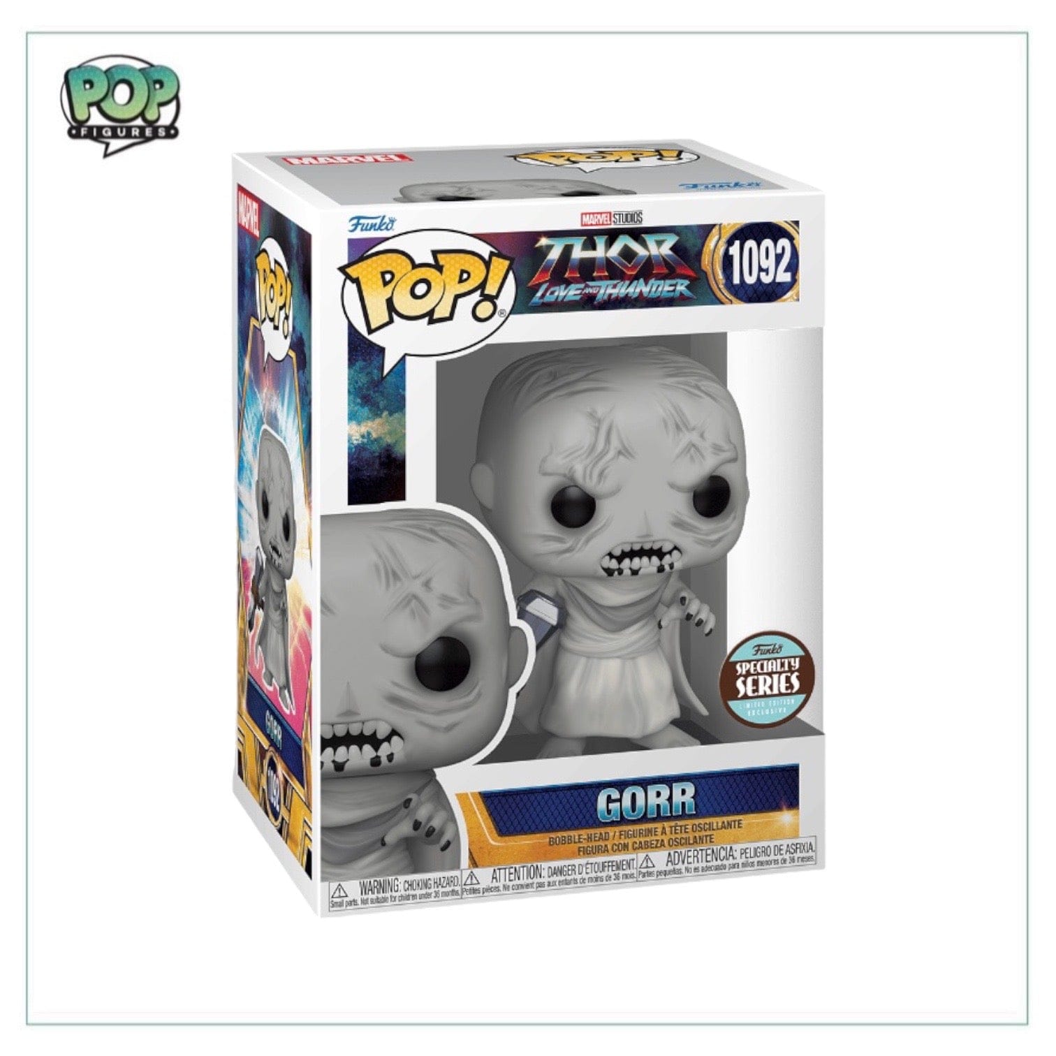 Funko Pop! Gorr #1092 (w/ Stormbreaker) Funko Pop! - Thor Love & Thunder - Specialty Series