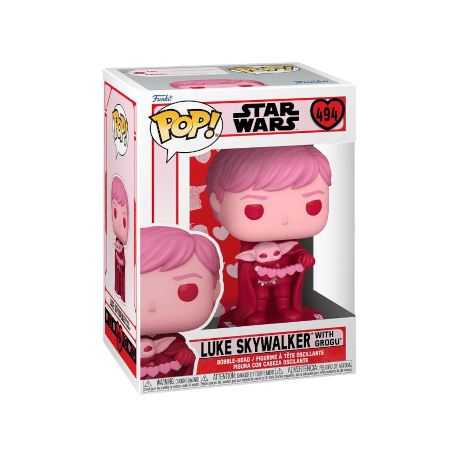 Funko Pop! Luke Skywalker with Grogu #494 Funko Pop! - Star Wars - Valentine’s