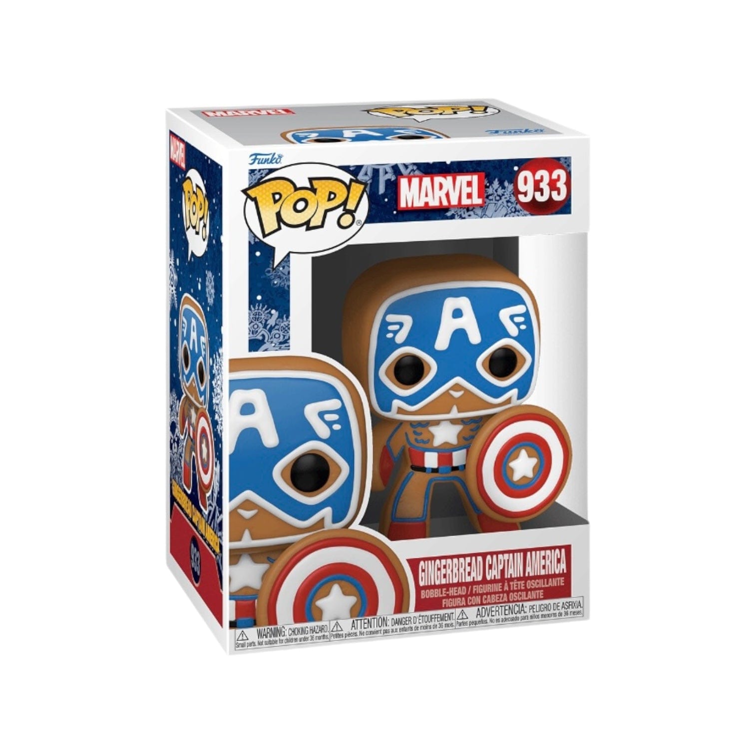 Funko Pop! Gingerbread Captain America #933 Funko Pop! - Marvel