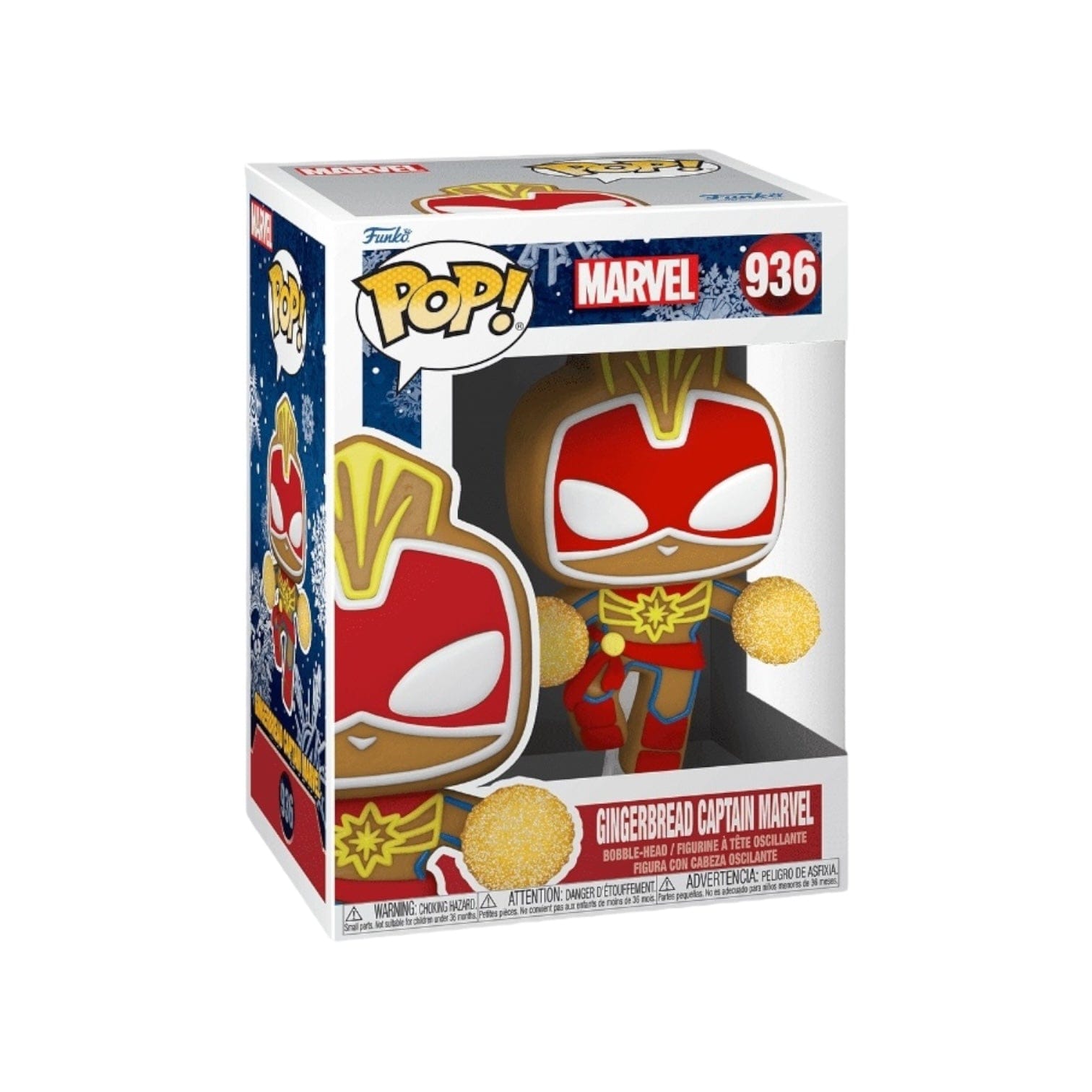 Funko Pop! Gingerbread Captain Marvel #936 Funko Pop! - Marvel Holidays