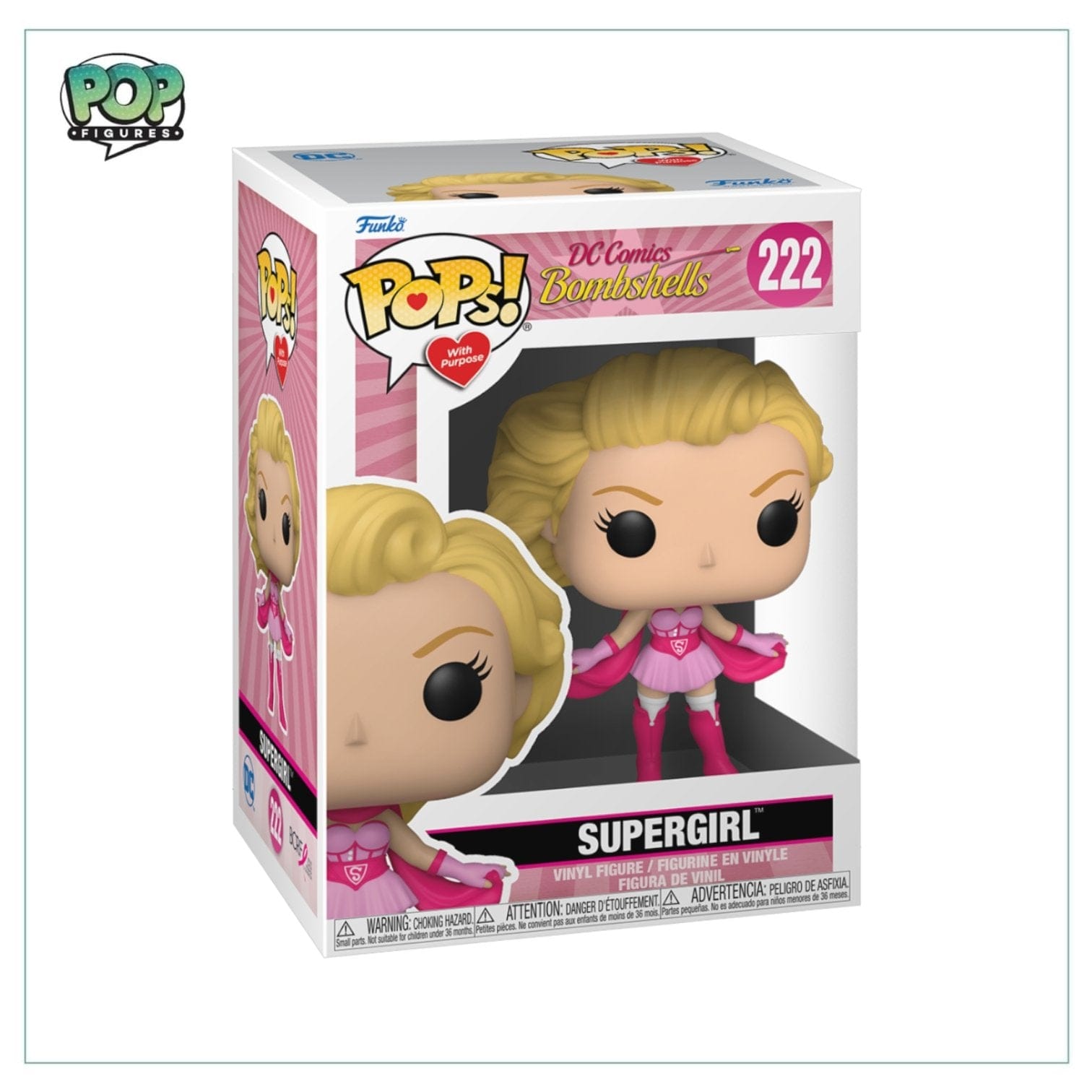 Funko Pop! Supergirl #222 Funko Pop! Breast Cancer Awareness: DC Bombshells