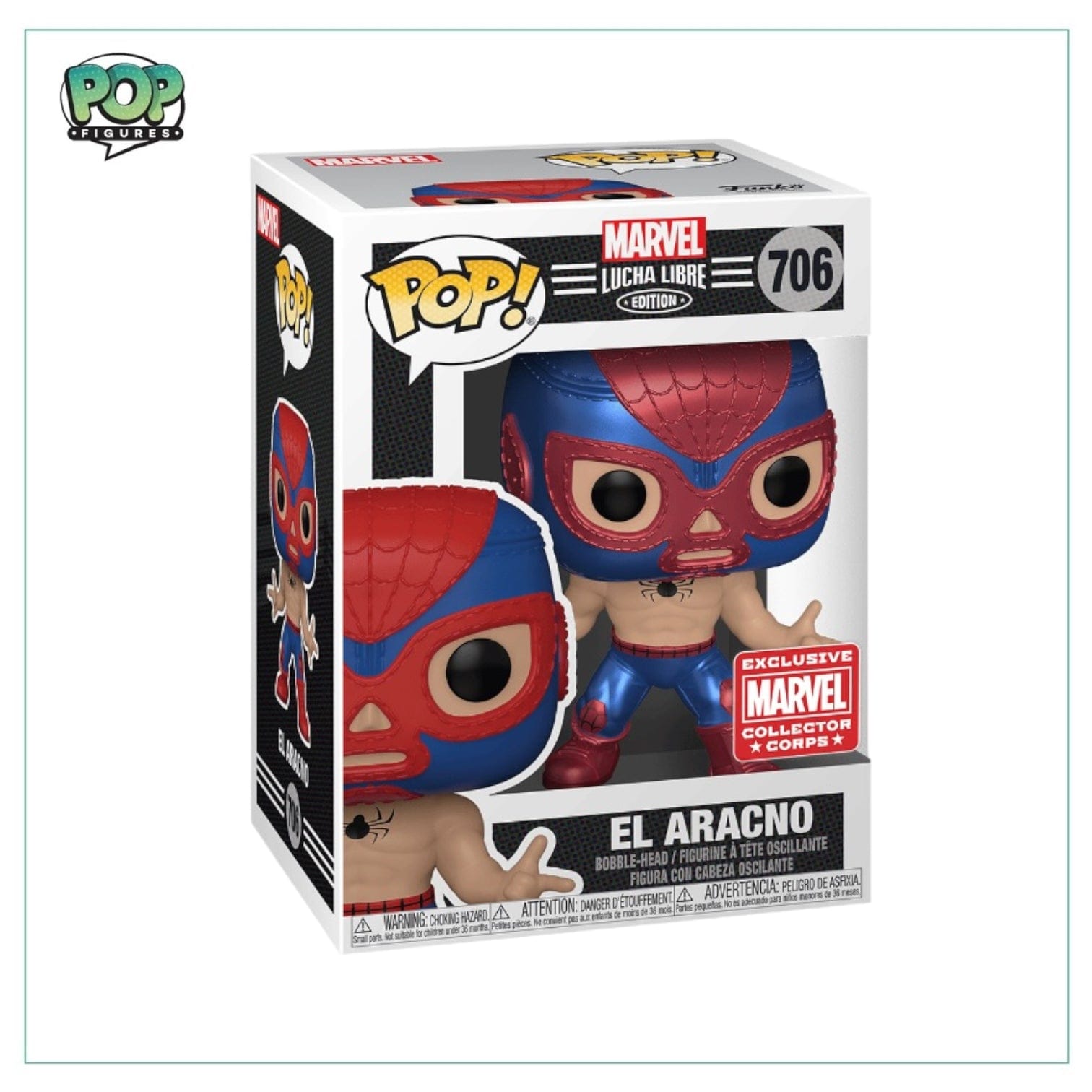 Funko Pop! El Aracno (Metallic) #706 Funko Pop! Marvel - Marvel Collector Corps Exclusive