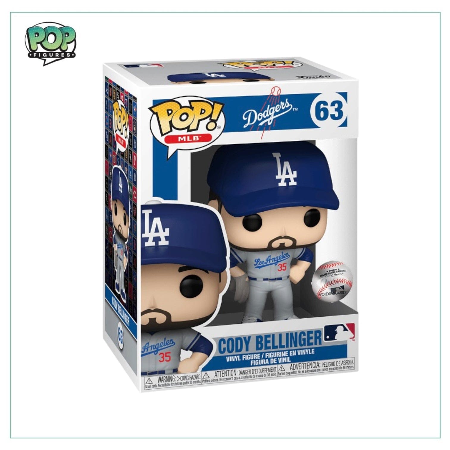 Funko Pop! Cody Bellinger (Road Uniform) #63 Funko Pop! - MLB