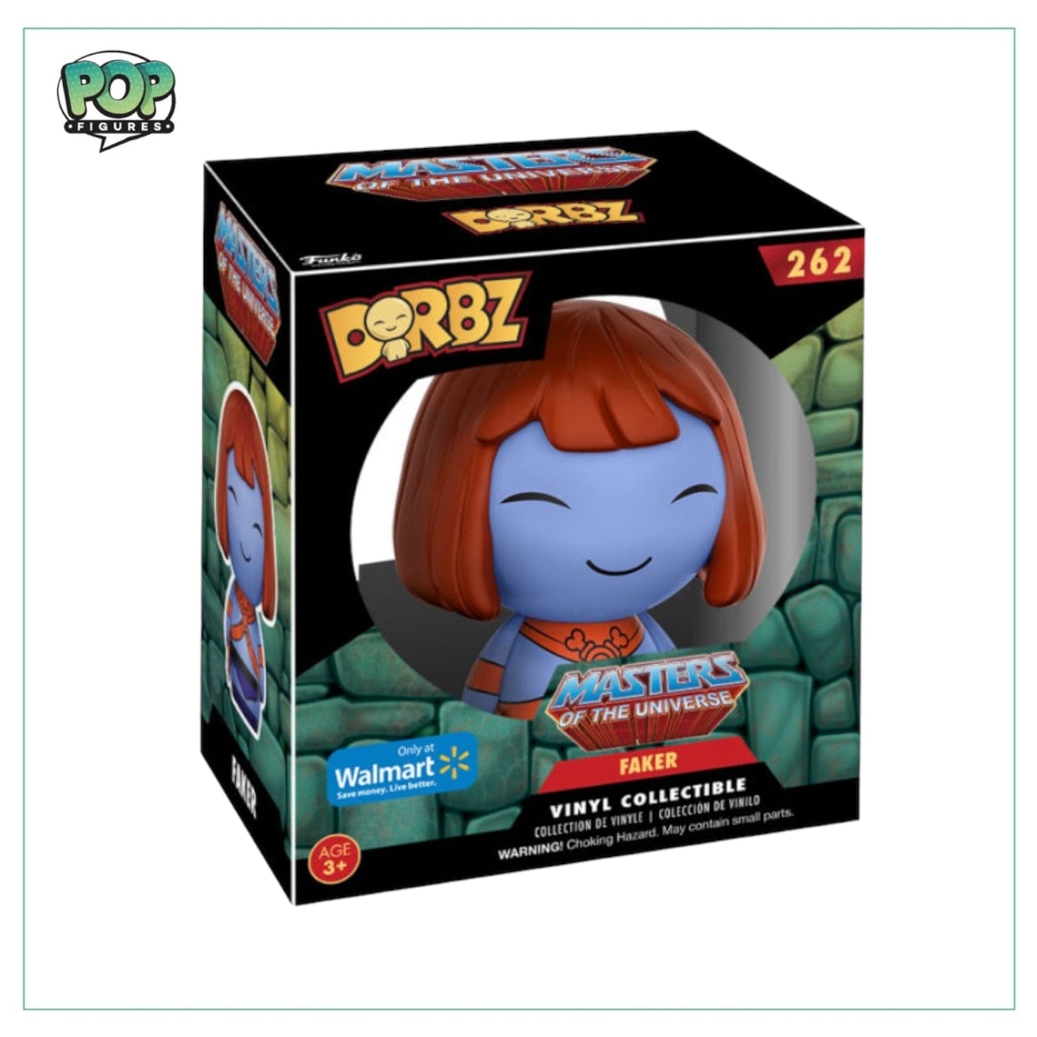 Pop Figures | Funko | Pop Funko | Funko Pop Faker #262 Dorbz! Masters Of The Universe - Walmart Exclusive
