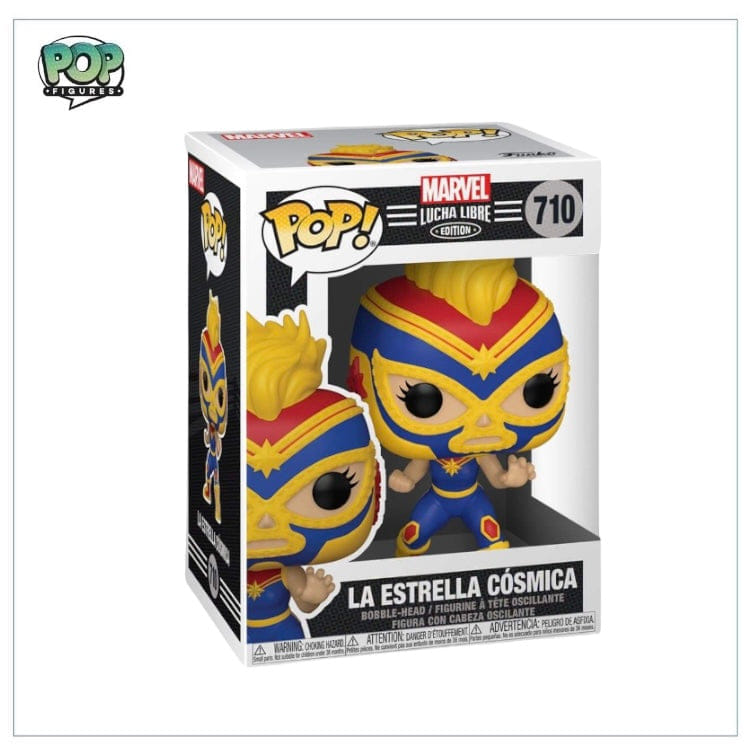 Funko Pop! La Estrella Cosmica (Captain Marvel) #710 Funko Pop! Marvel Lucha Libre Edition