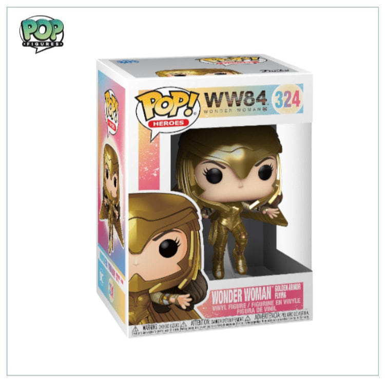 Funko Pop! Wonder Woman Golden Armor Flying #324 Funko Pop! Heroes: WW84