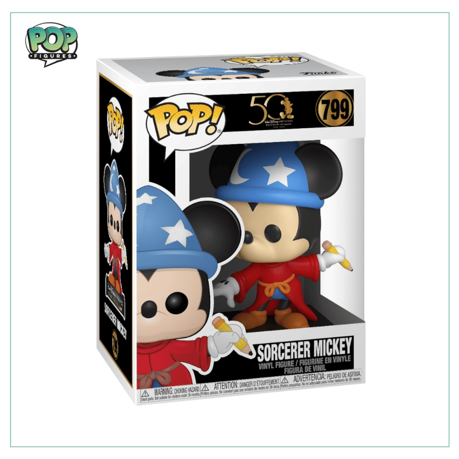 Funko Pop! Sorcerer Mickey #799 Funko Pop! Walt Disney Archives
