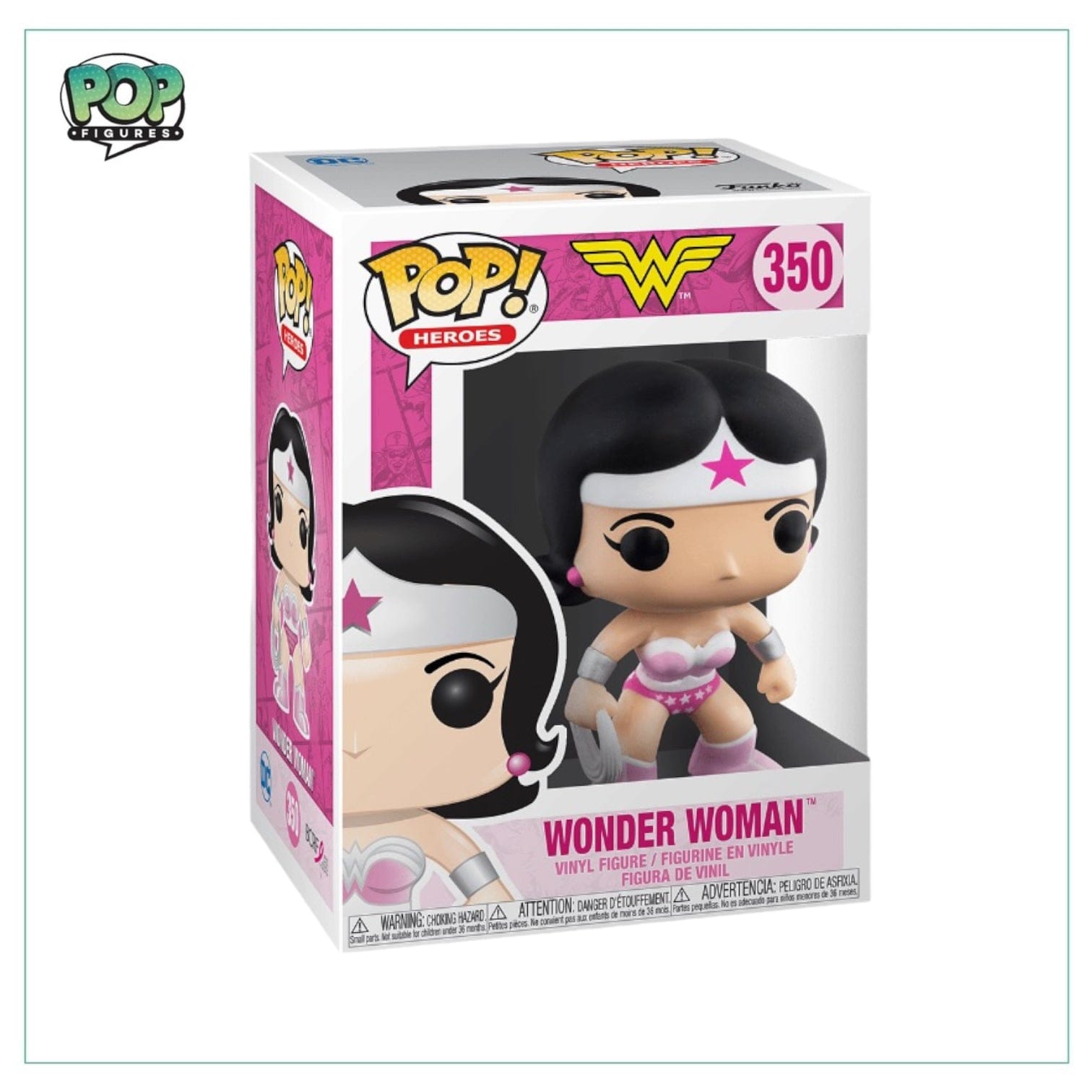 Funko Pop! Wonder Woman #350 Funko Pop! - Breast Cancer Awareness Edition - DC