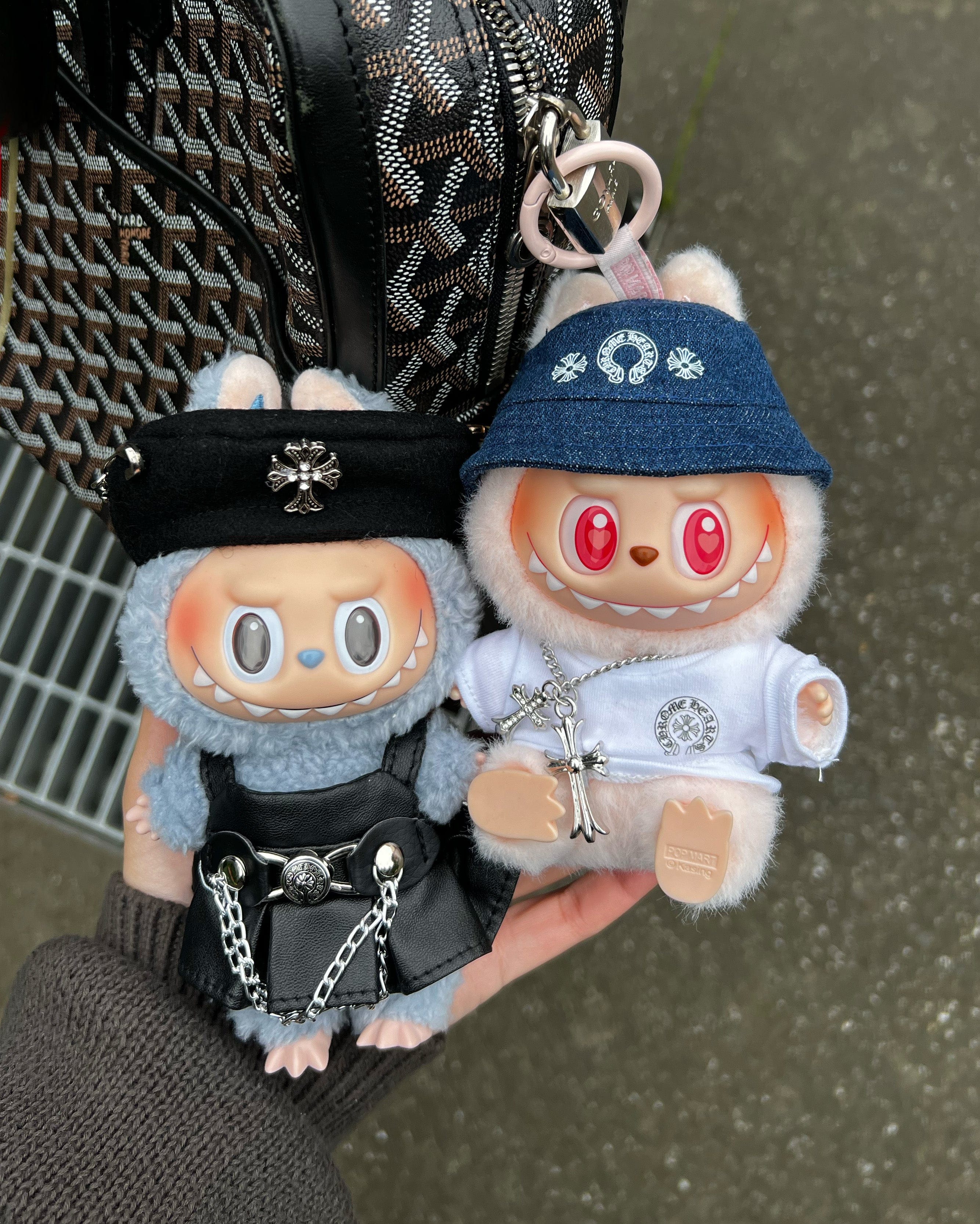 Labubu Outfits Labubu Chrome Hearts Inspired Outfit Leather (Outfit Only)