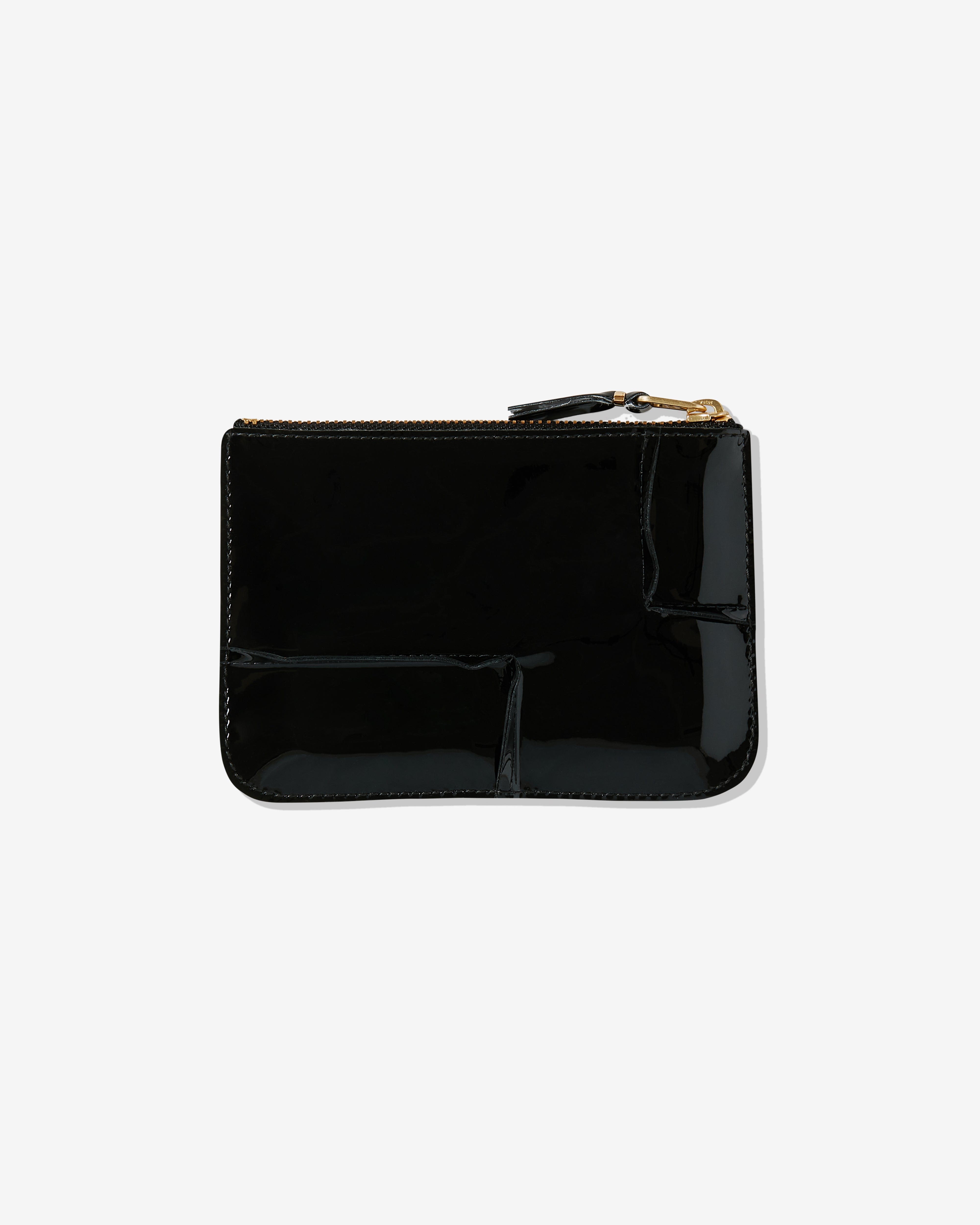 Cdg Wallet - Reversed Hem Zip Pouch - (Black) SA8100RH