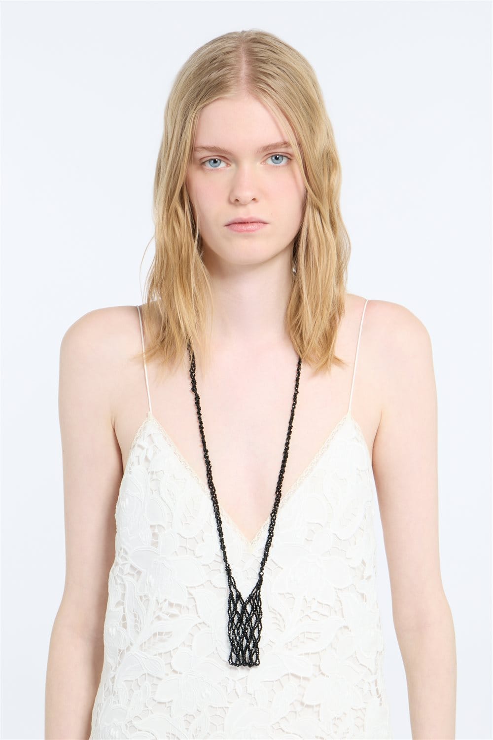 N21 Collana pouch effetto rete