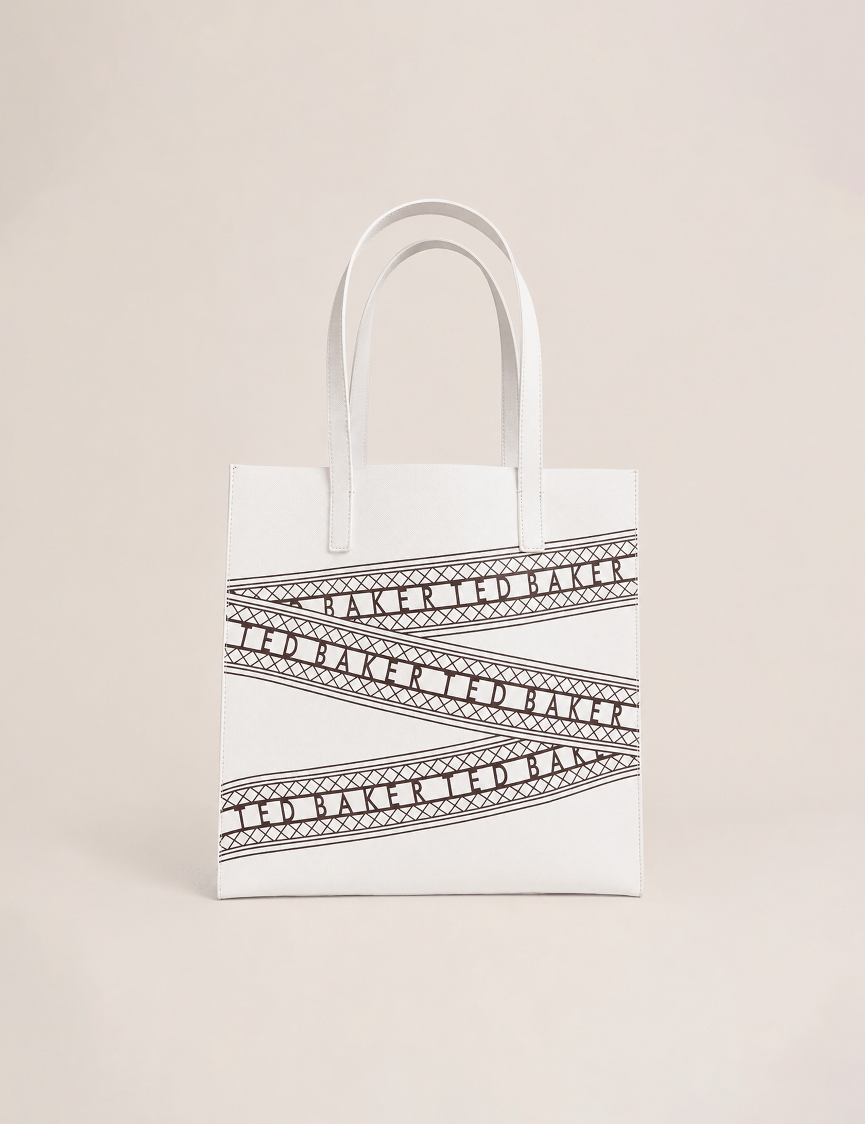 WHITE* Vanese Print Large Icon Bag White
