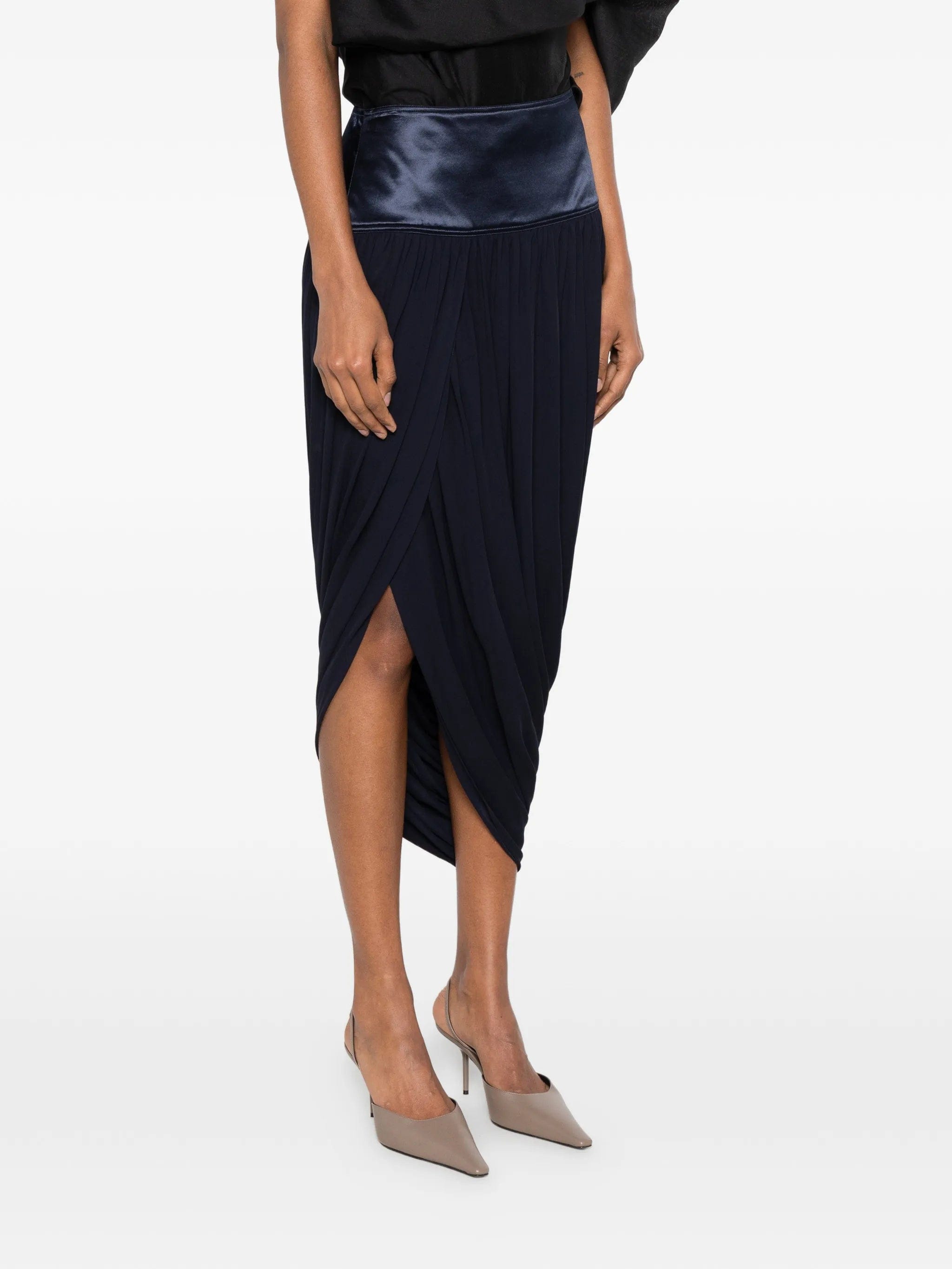 Ferragamo draped asymmetric skirt