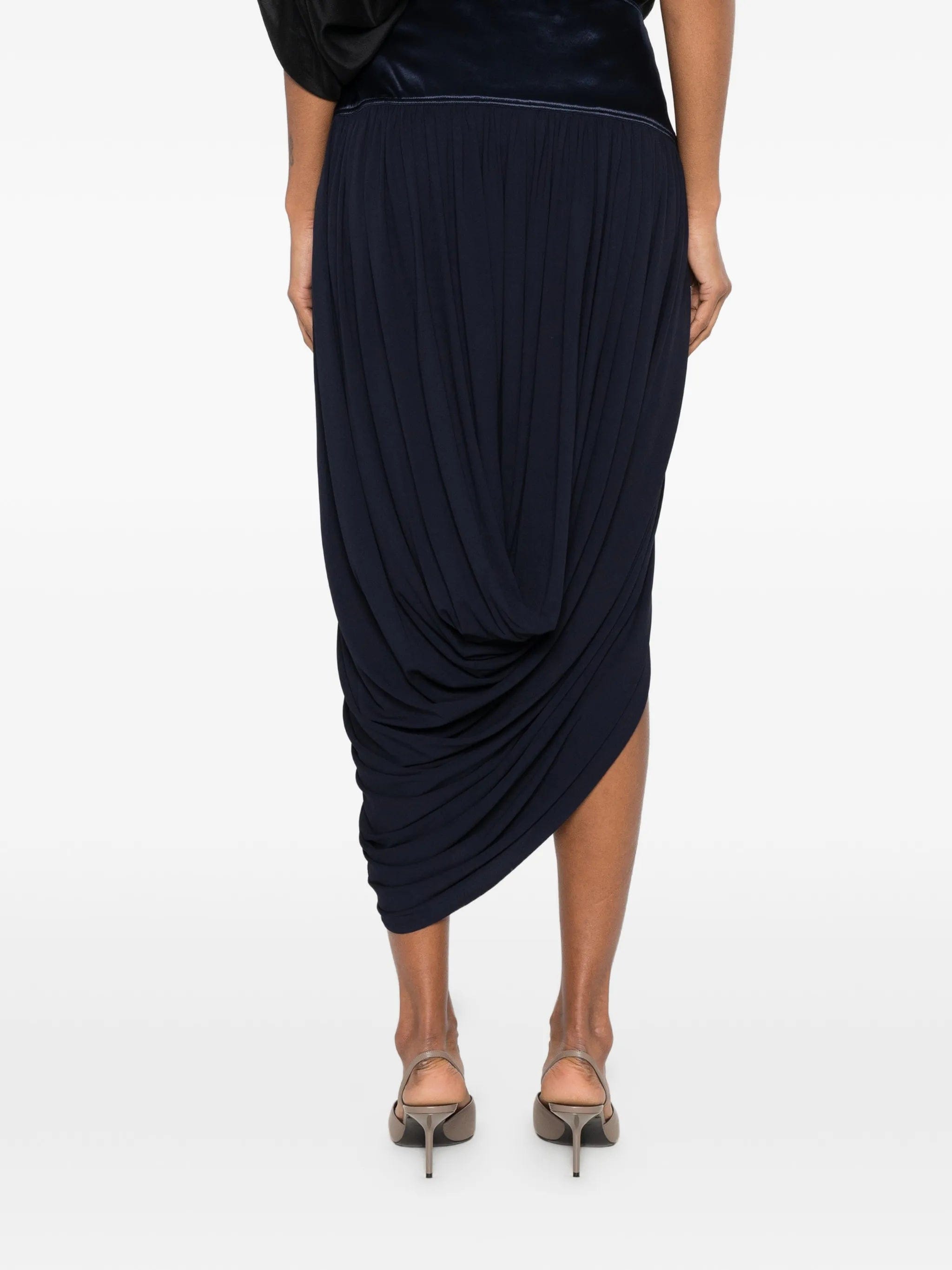 Ferragamo draped asymmetric skirt