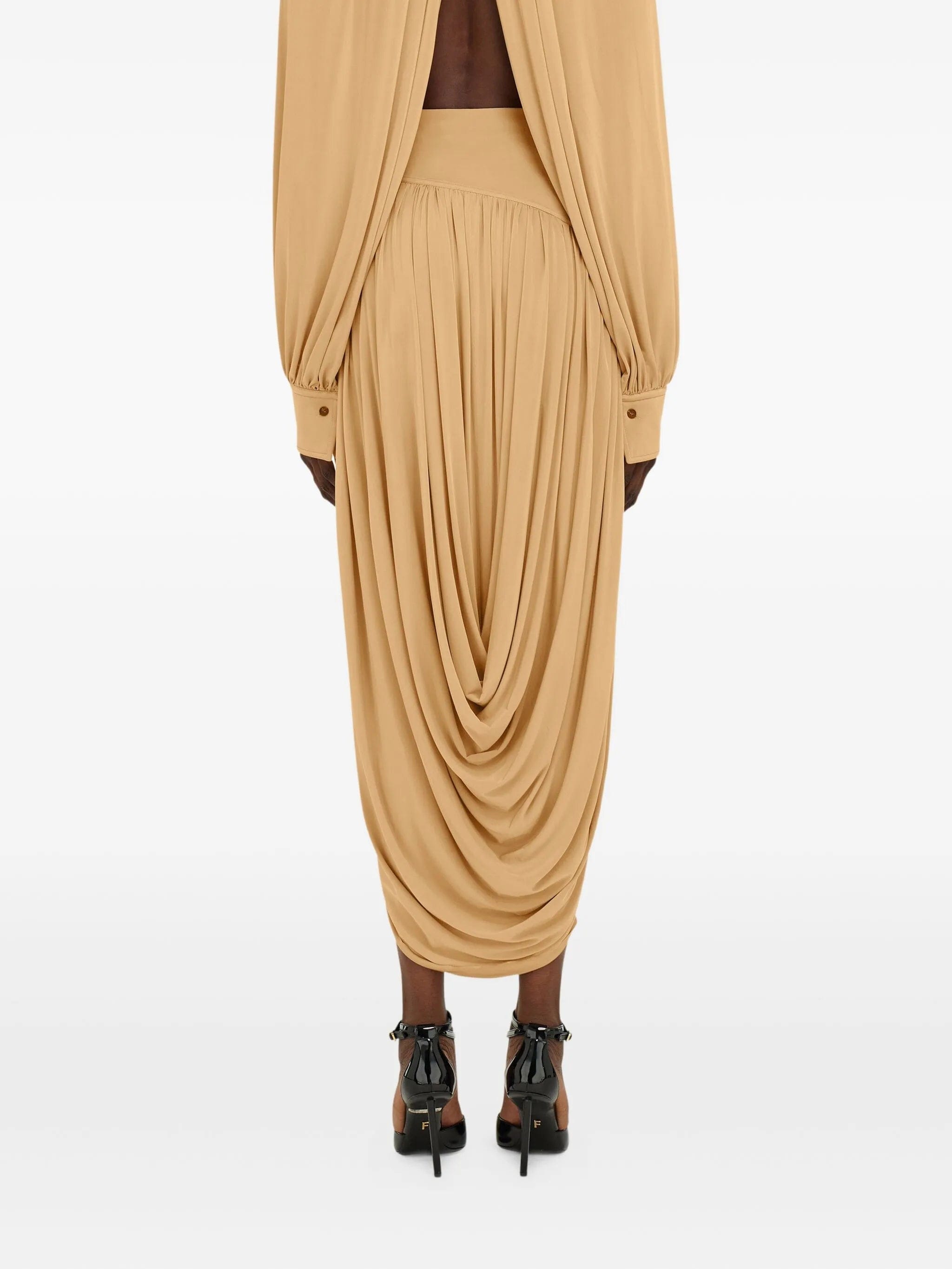 Ferragamo skirt with basque detail