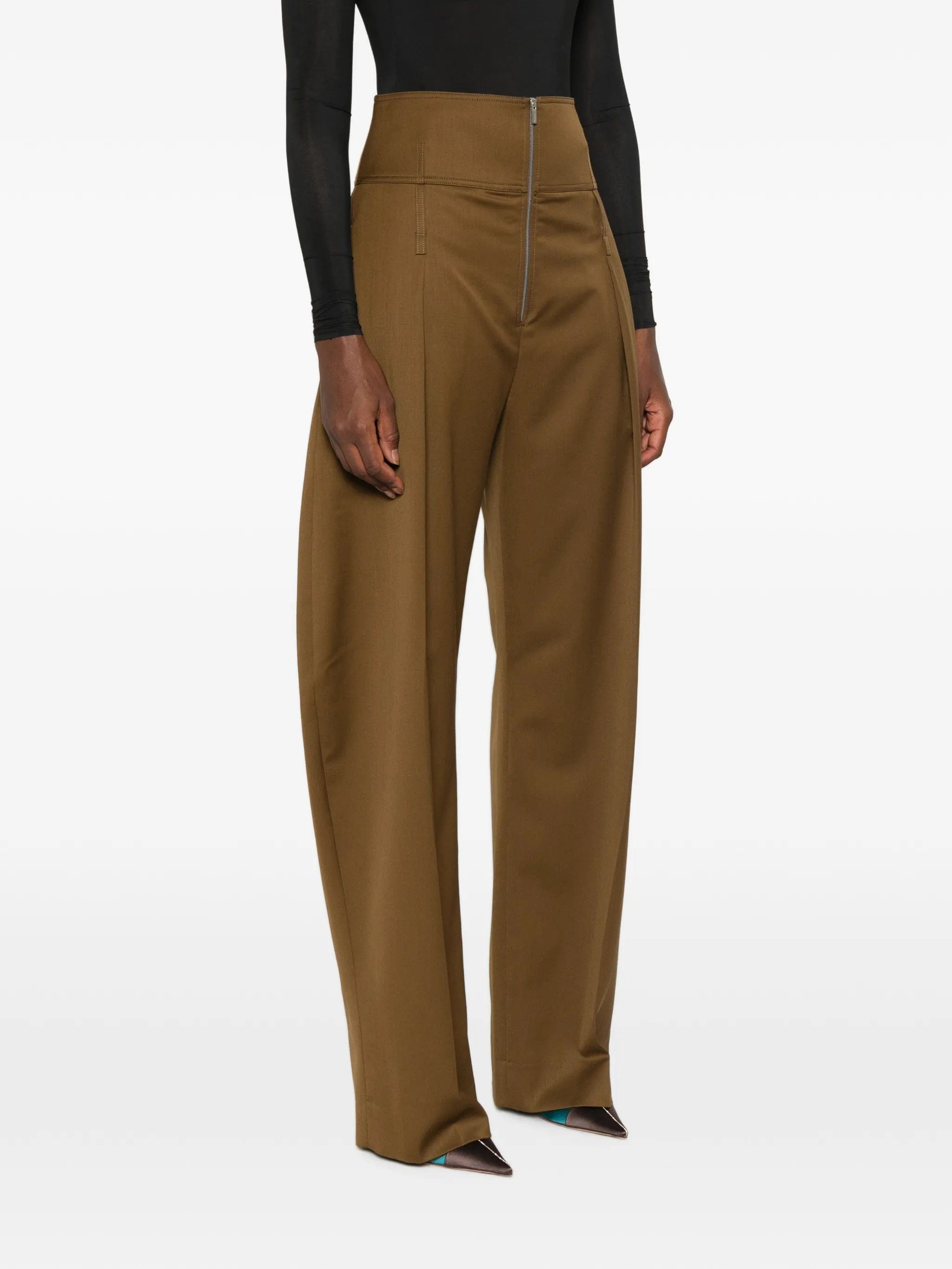 Ferragamo high - waisted wide - leg trousers