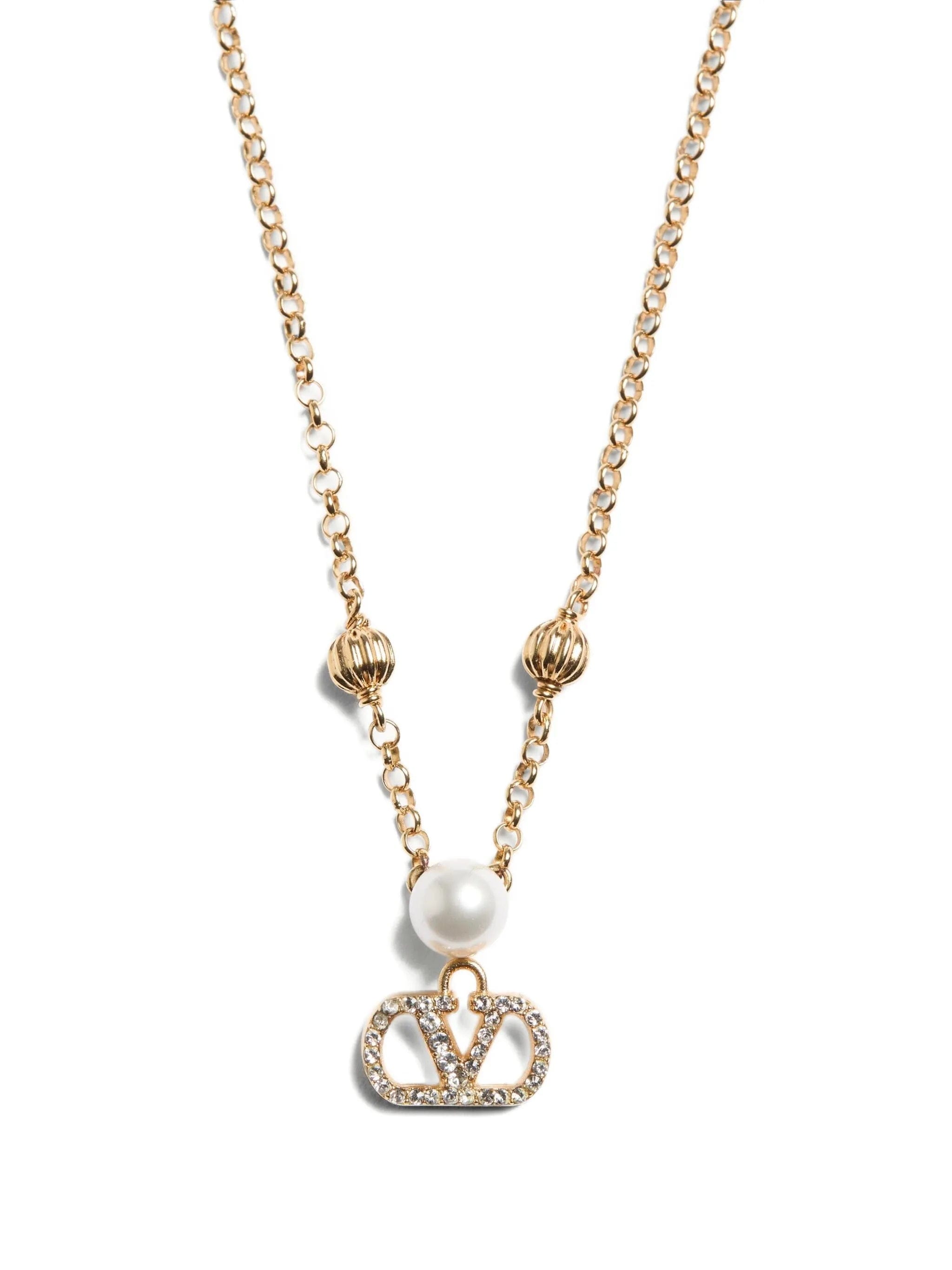 Valentino Garavani logo signature necklace