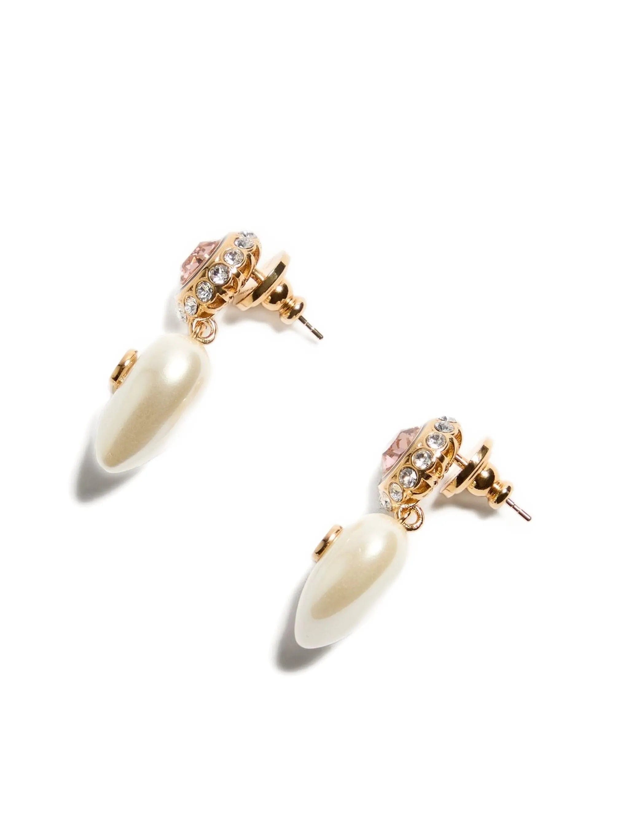 Valentino Garavani v - logo signature heart - pendant earrings