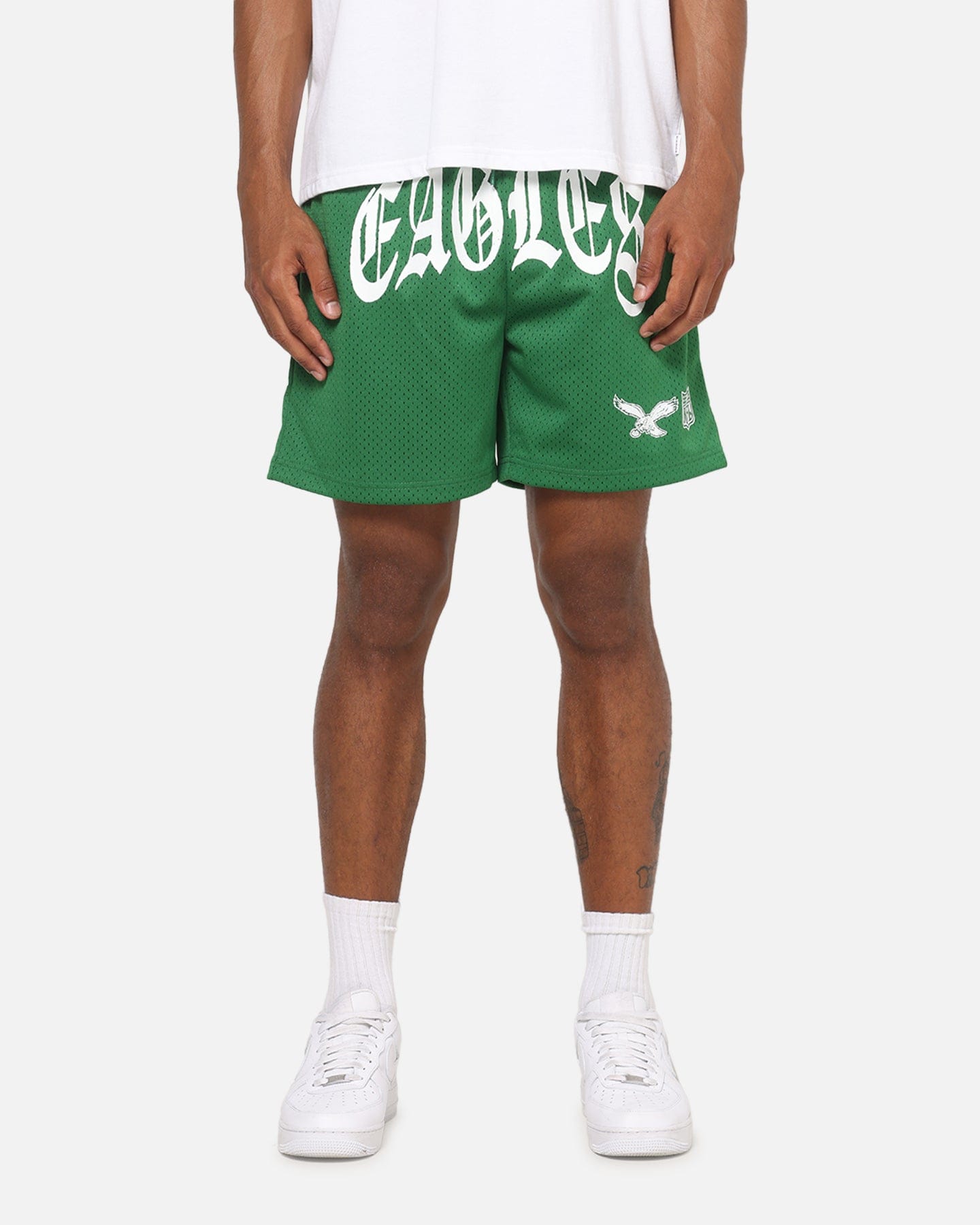 Mitchell & NESS Philadelphia Eagles Arch Script Shorts Green