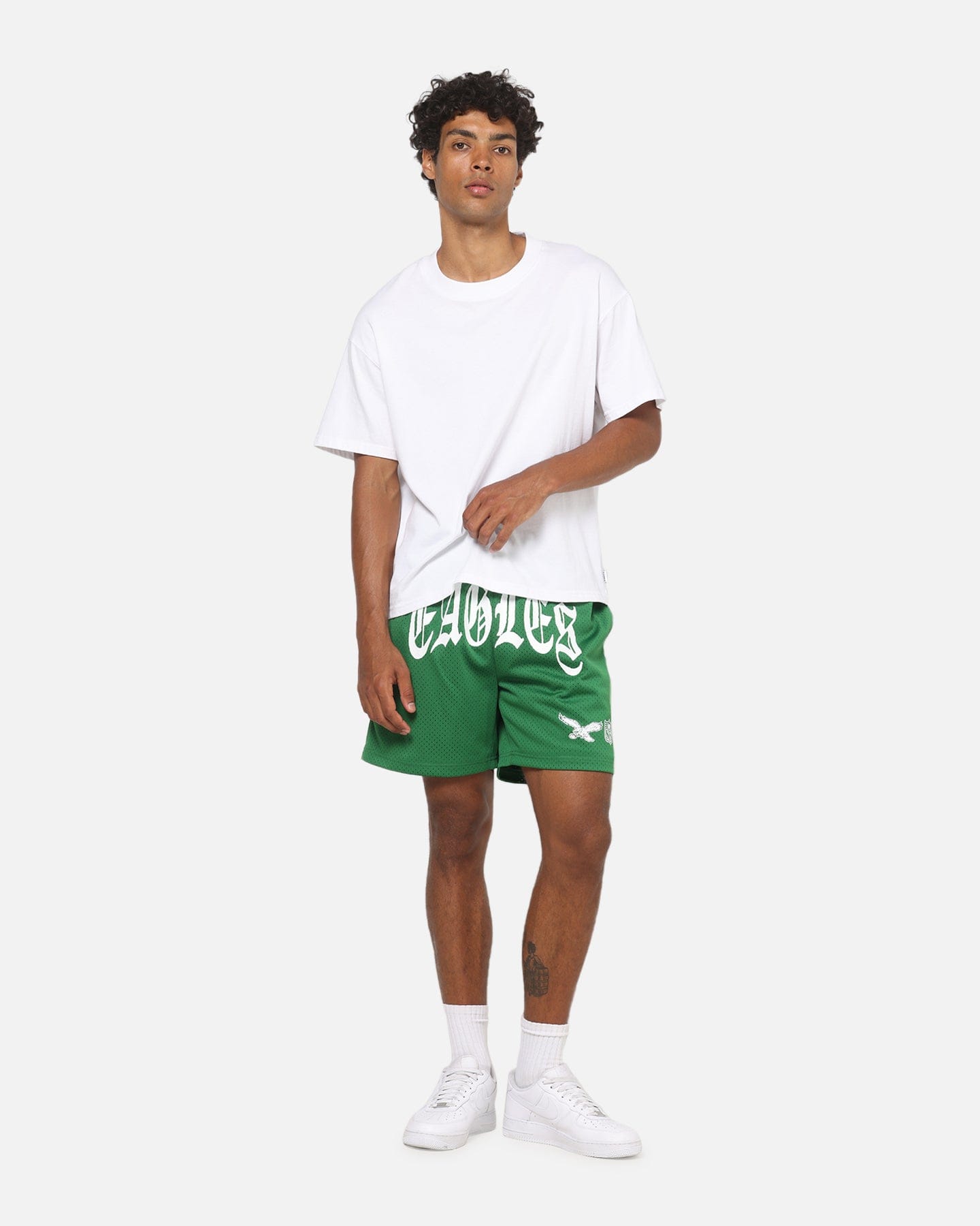 Mitchell & NESS Philadelphia Eagles Arch Script Shorts Green