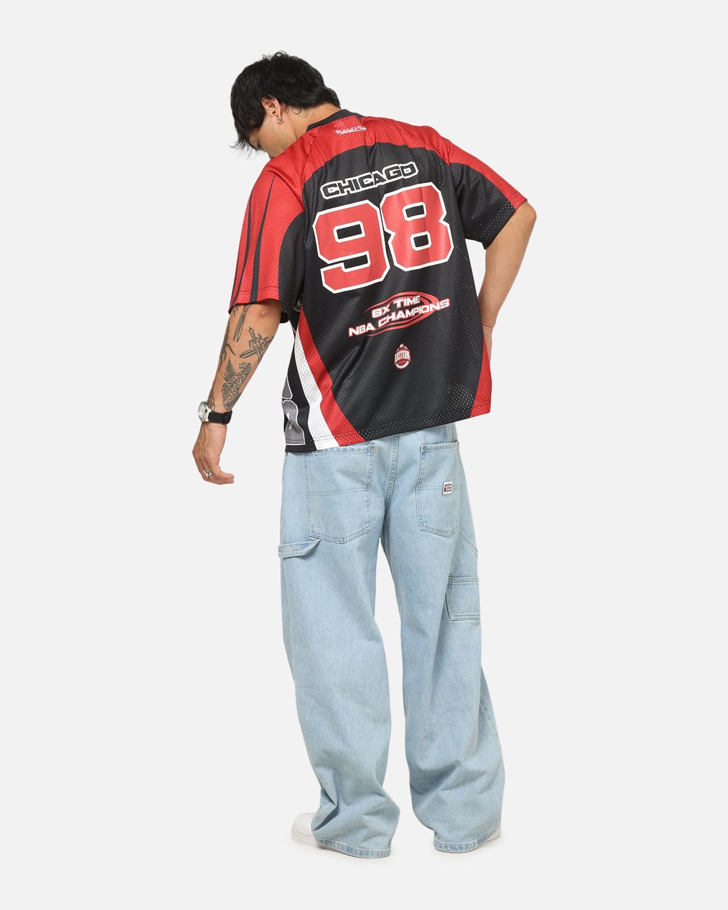 Mitchell & NESS Chicago Bulls Warehouse Rave Jersey Black/Red