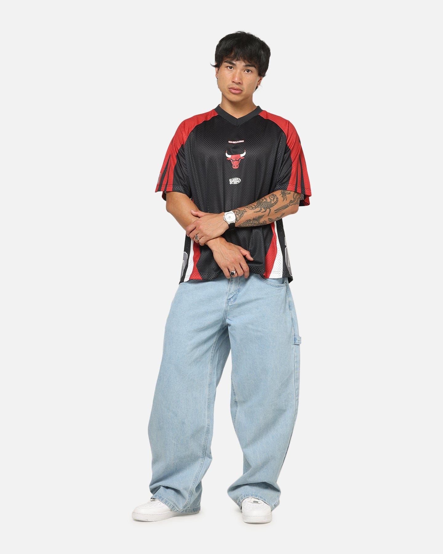Mitchell & NESS Chicago Bulls Warehouse Rave Jersey Black/Red