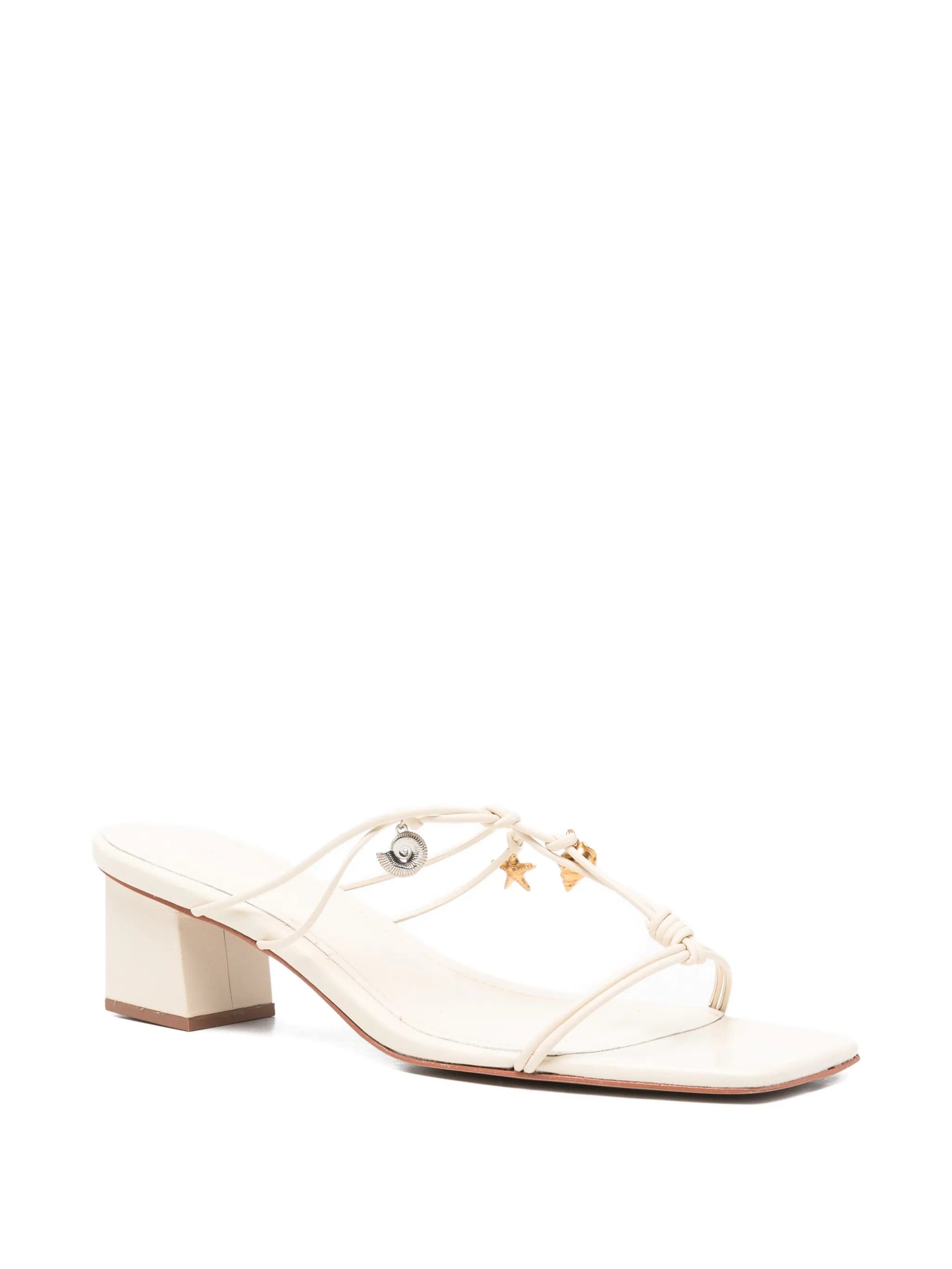 FARM Rio charm - embellished block - heel sandals