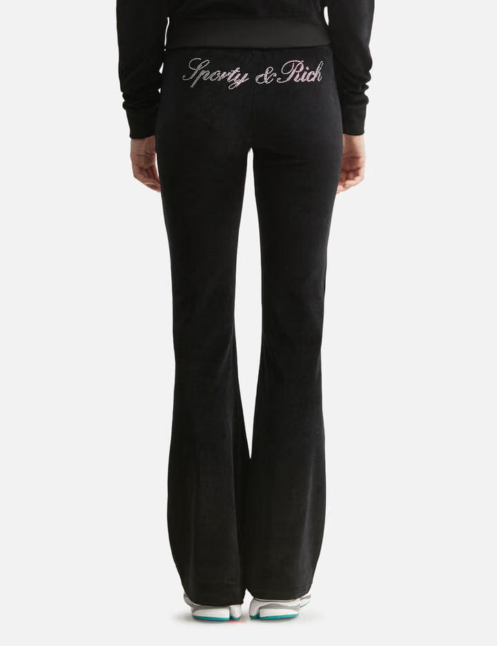 Sporty & Rich Signature Logo Krystal Sweatpant