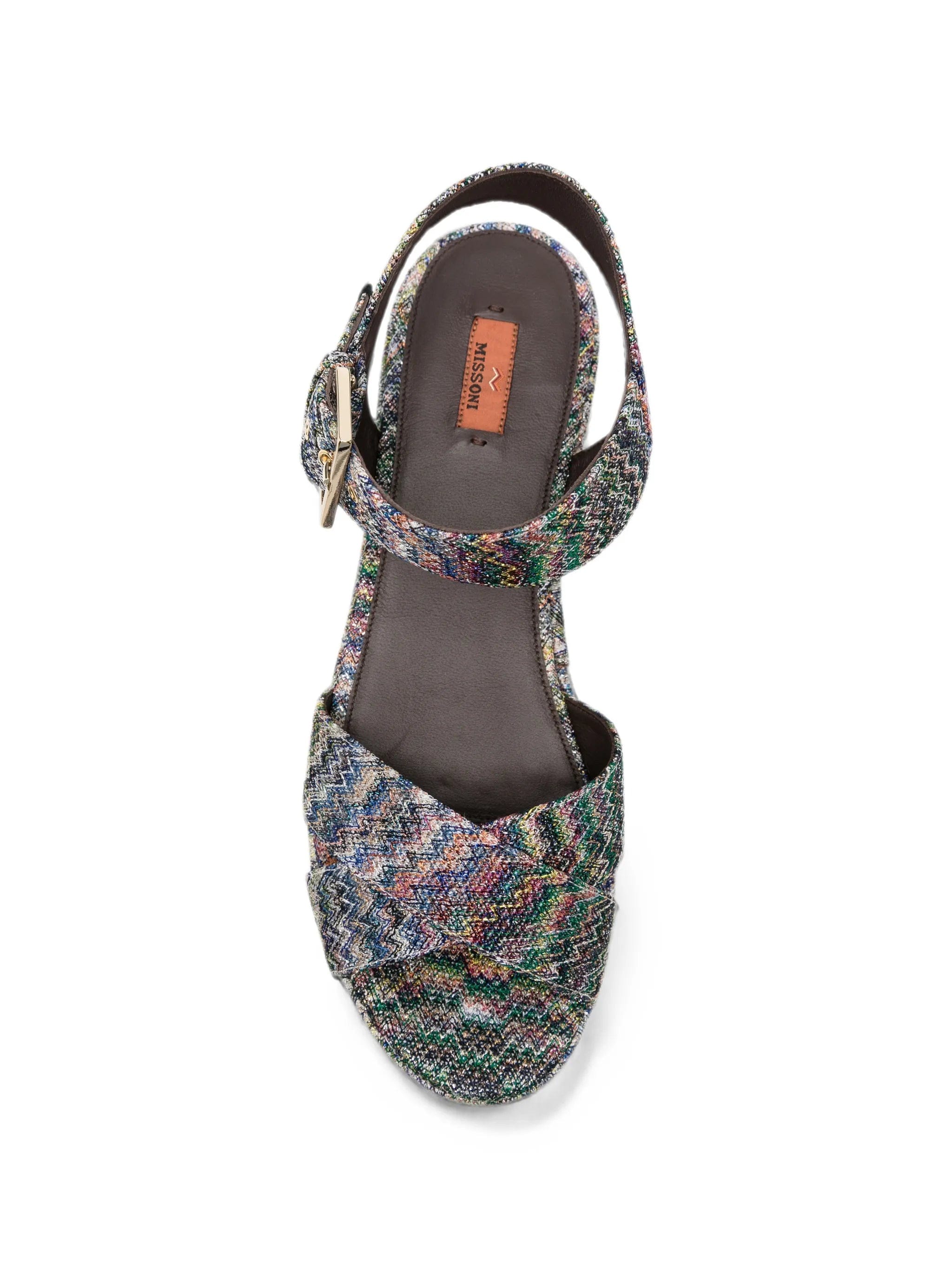 Missoni zigzag - knit platform sandals