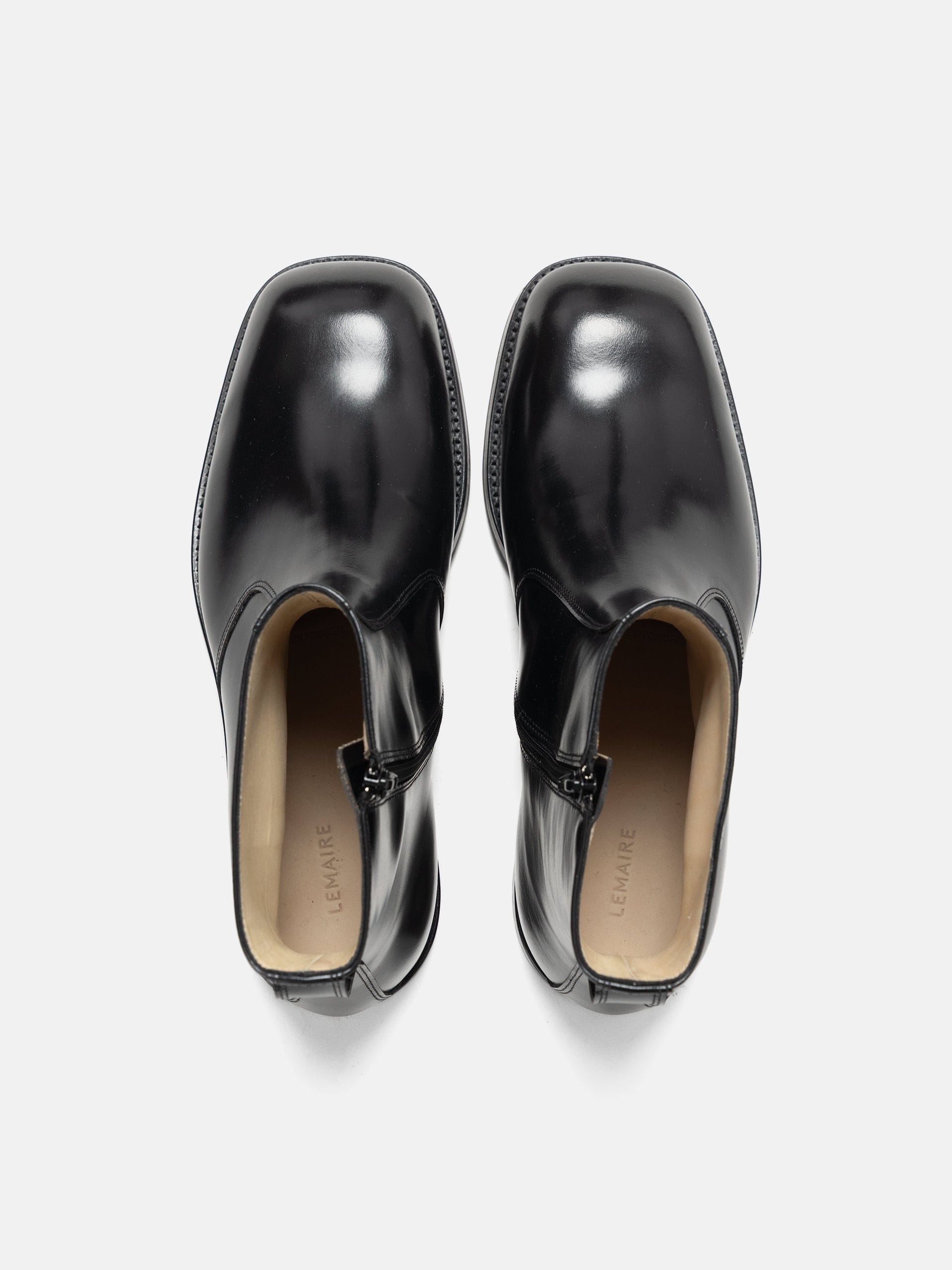 Lemaire Zipped Boots Black