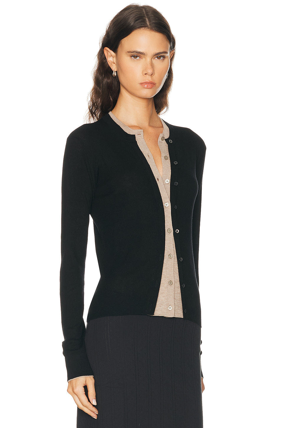 Acne Studios Kalet Silk Wool Cardigan