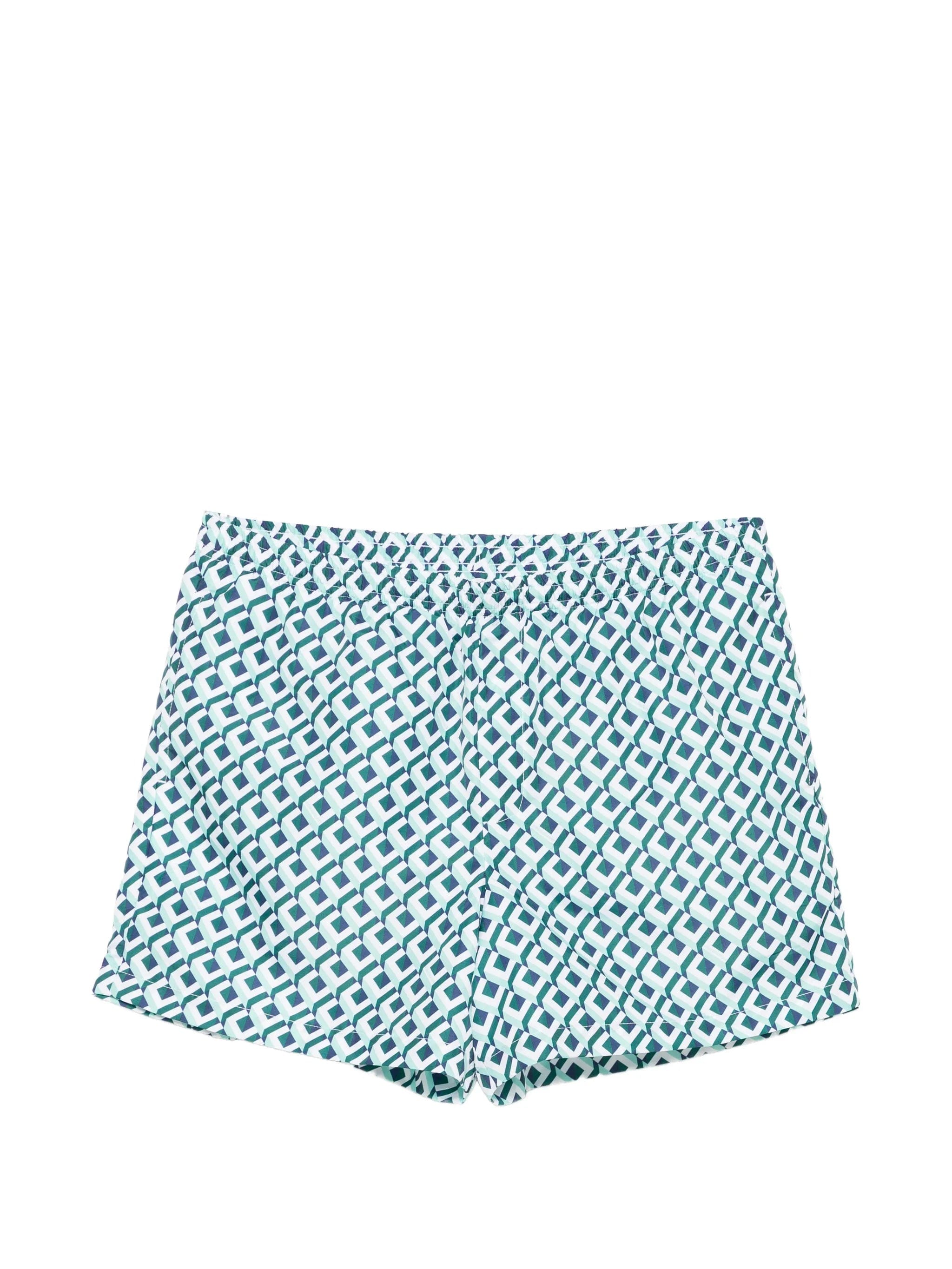 Casablanca print - detail pocket swim shorts