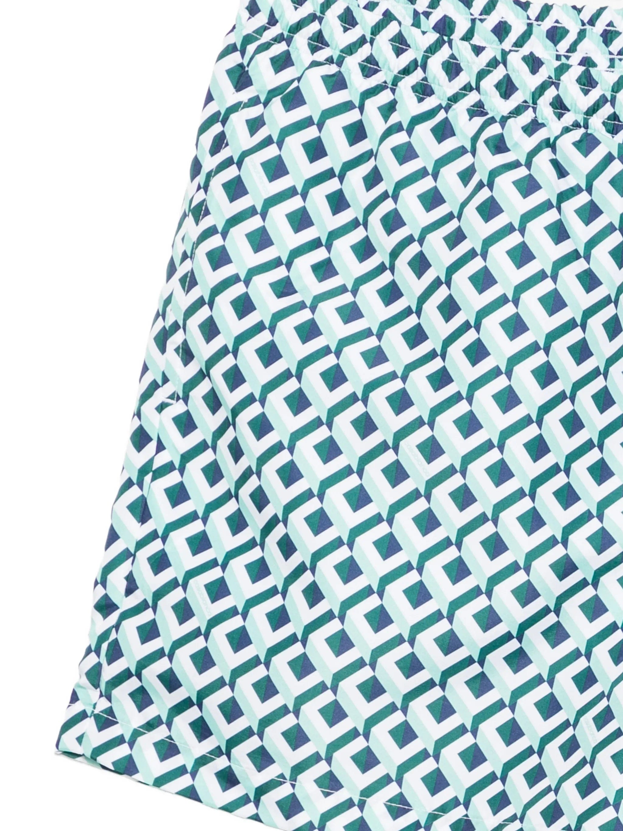 Casablanca print - detail pocket swim shorts
