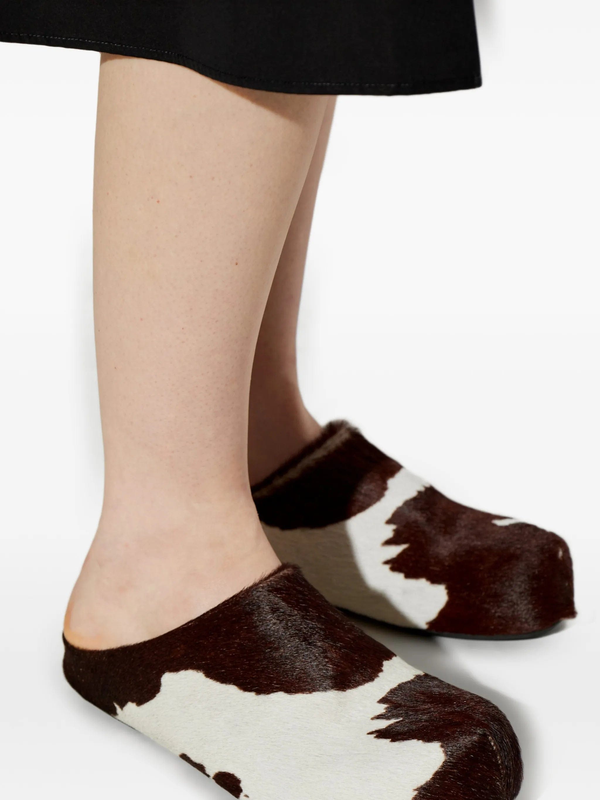 Marni animal - print calf - hair sandals