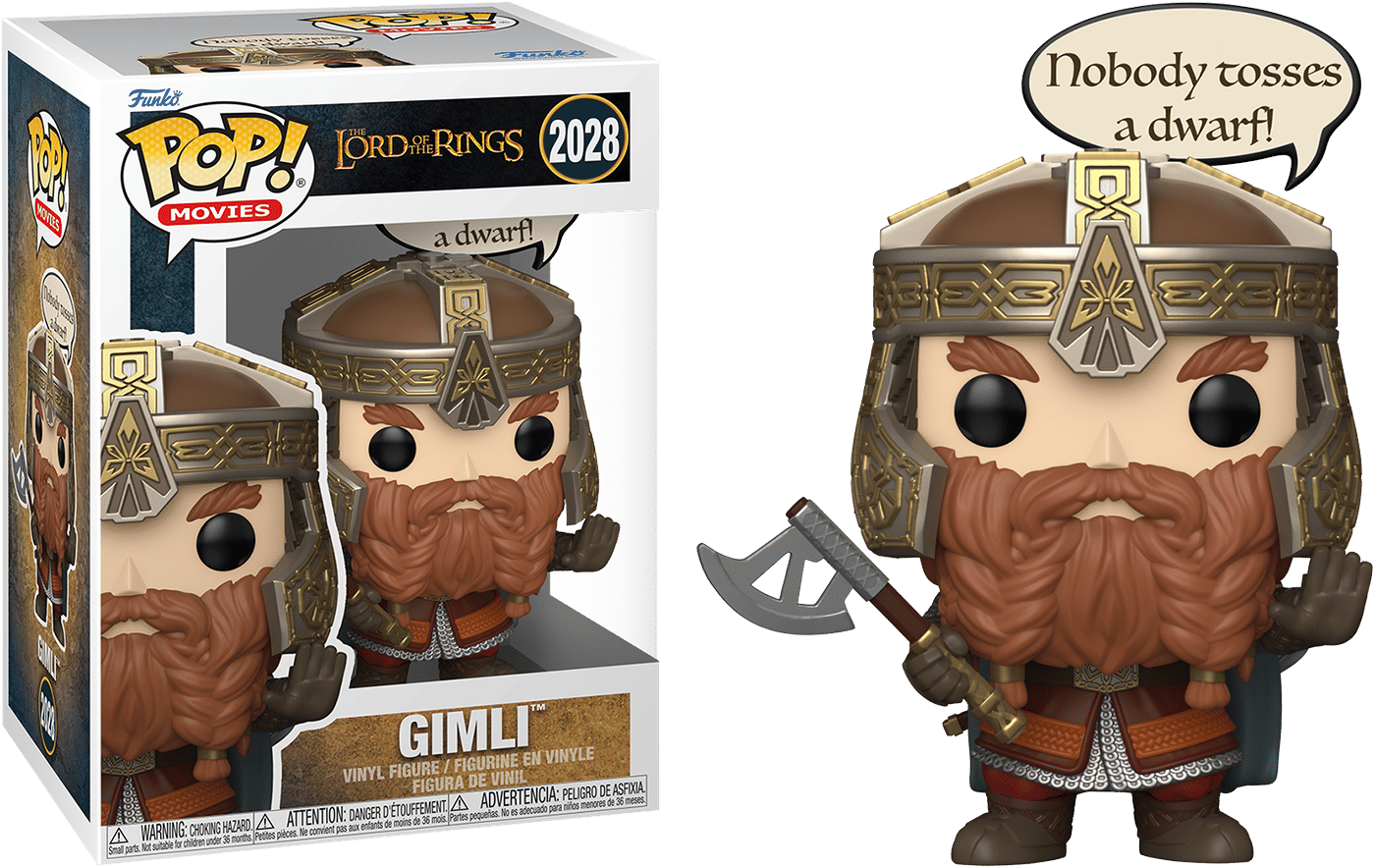 Funko Lord of the Rings – Gimli Pop! Sayings