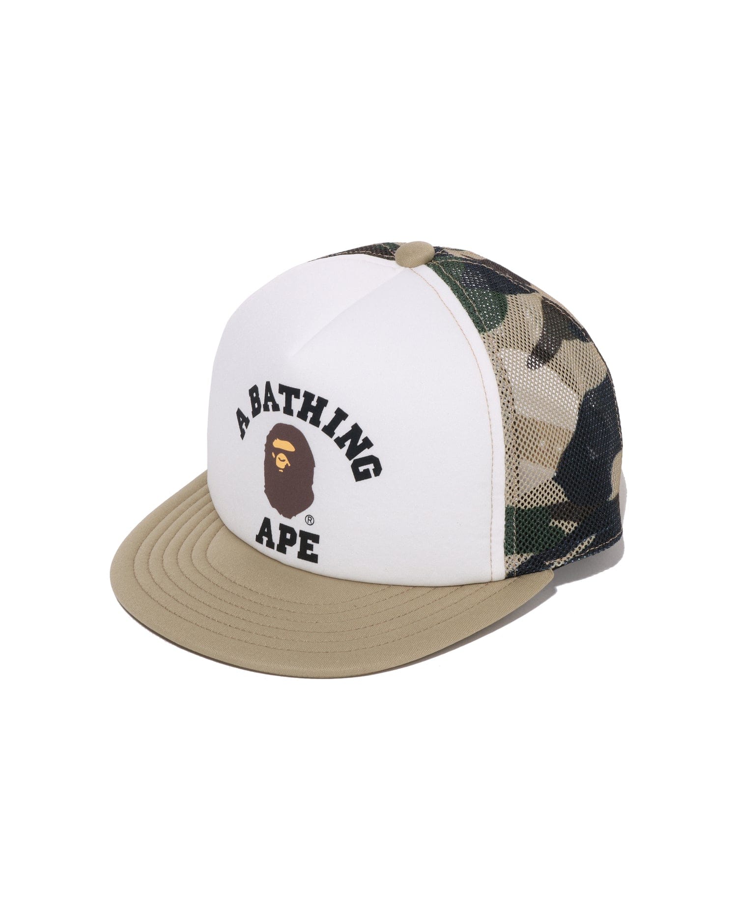 A Bathing APE Kids 1st Camo College Mesh Cap