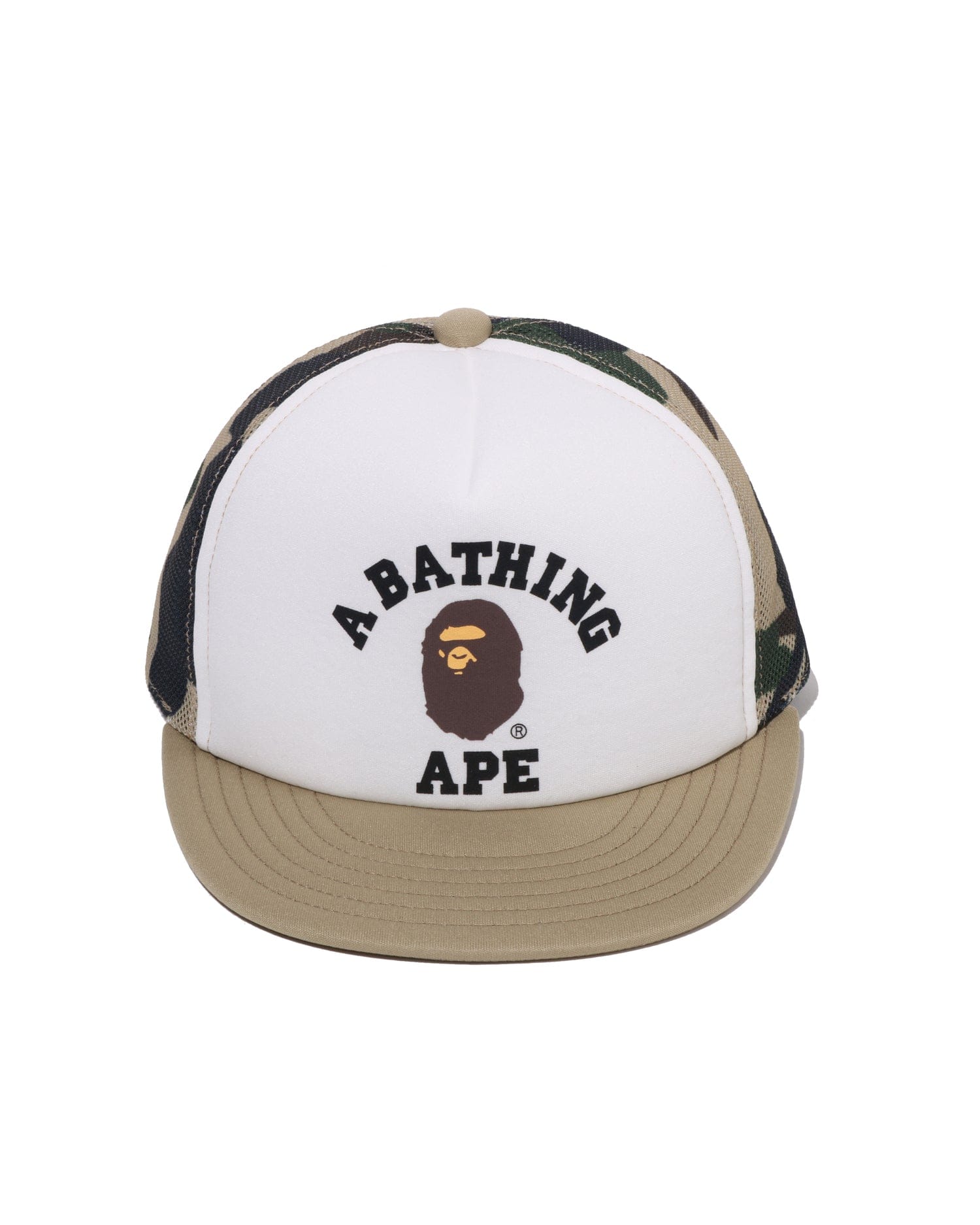 A Bathing APE Kids 1st Camo College Mesh Cap