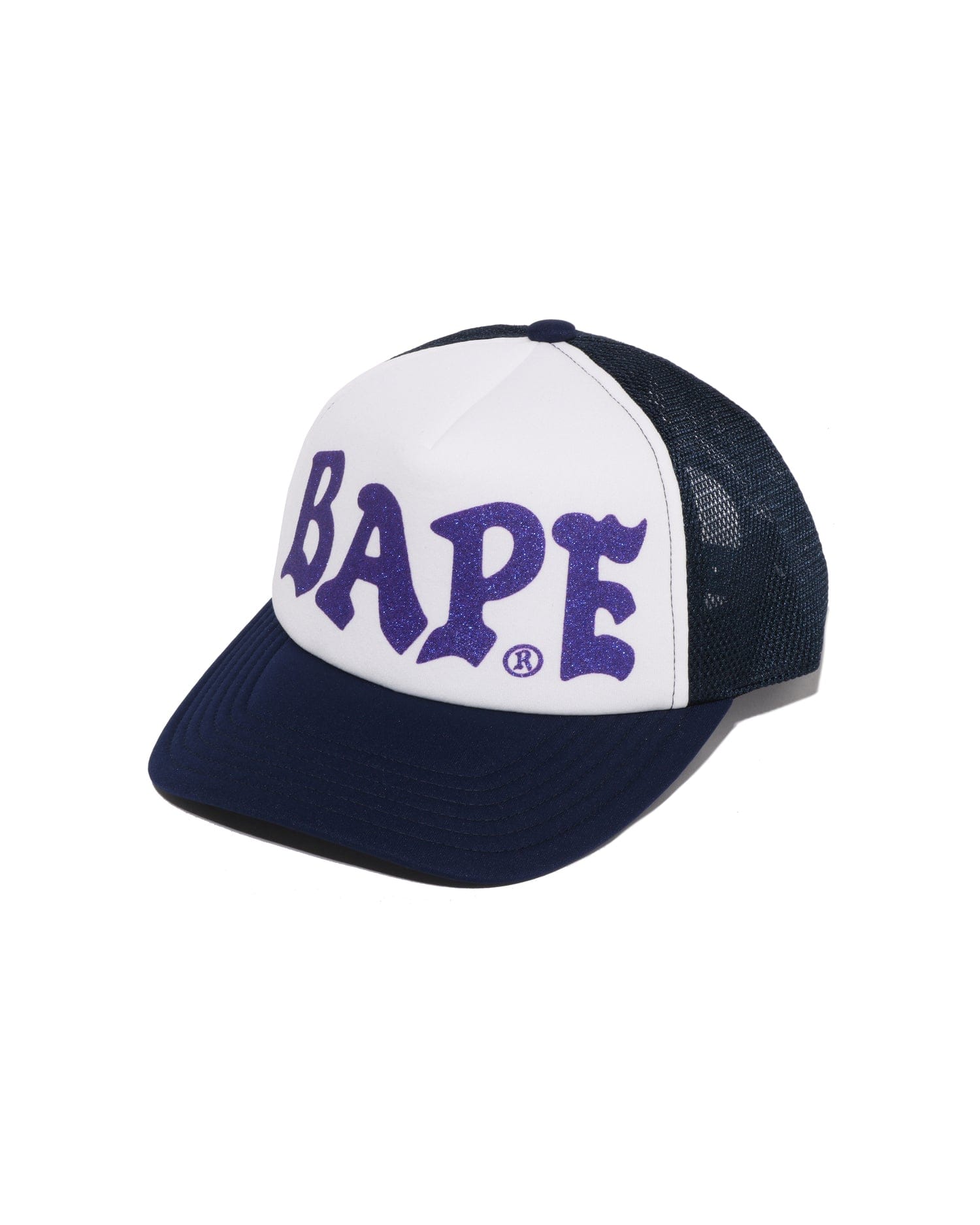 A Bathing APE BAPE Glitter Print Mesh Cap