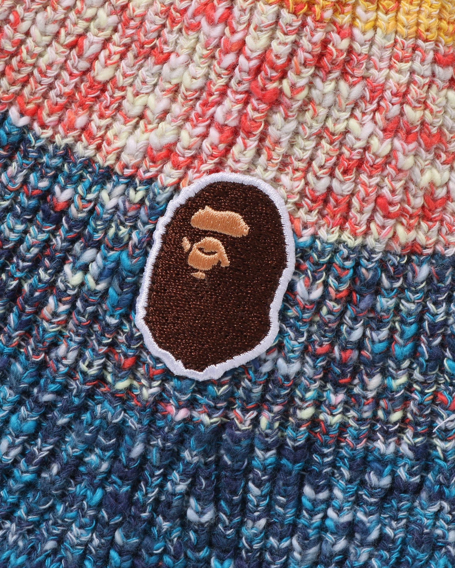 A Bathing APE Kids Gradation Ape Head Knit Cap