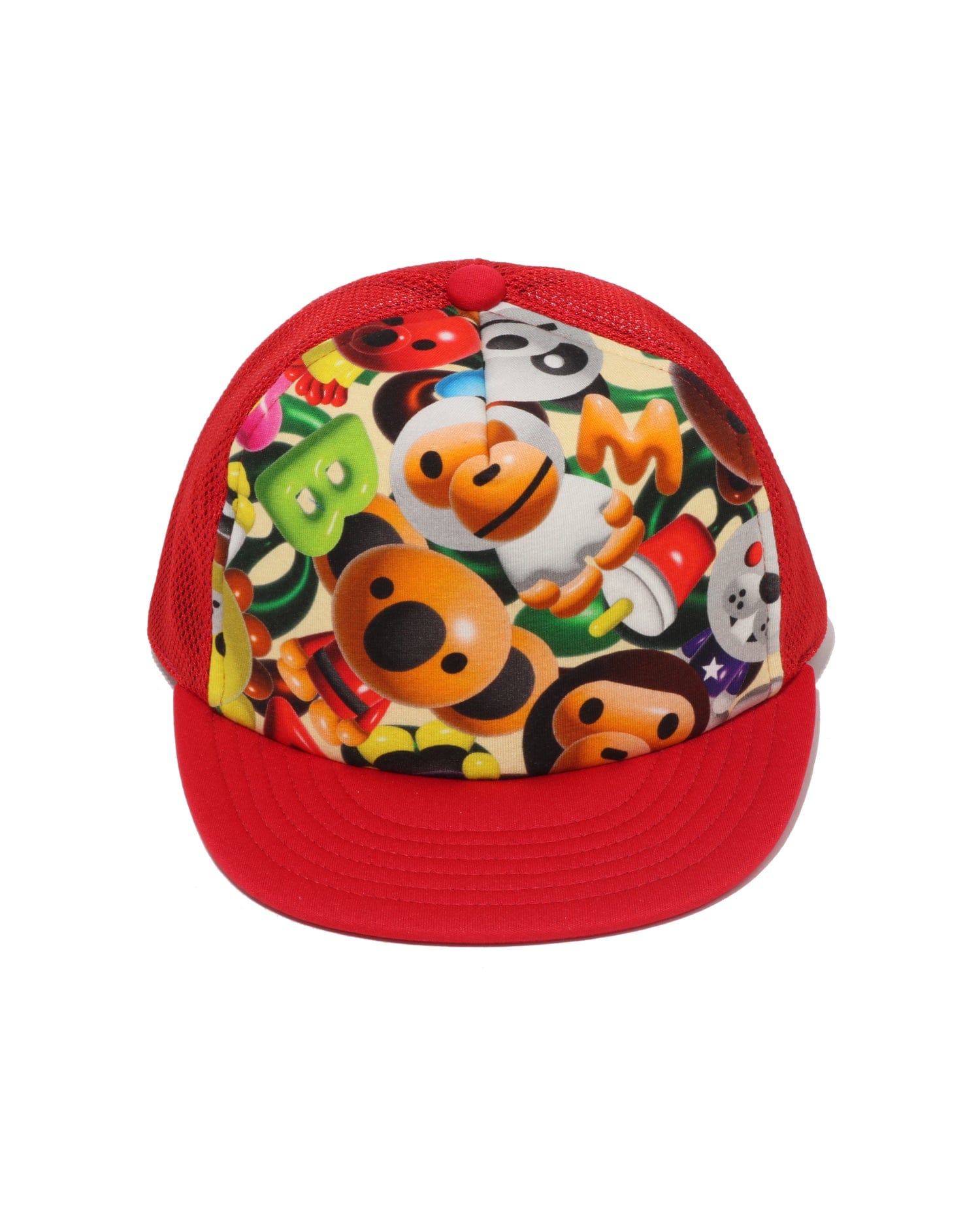 A Bathing APE Kids 3D Milo All Friends Mesh Cap