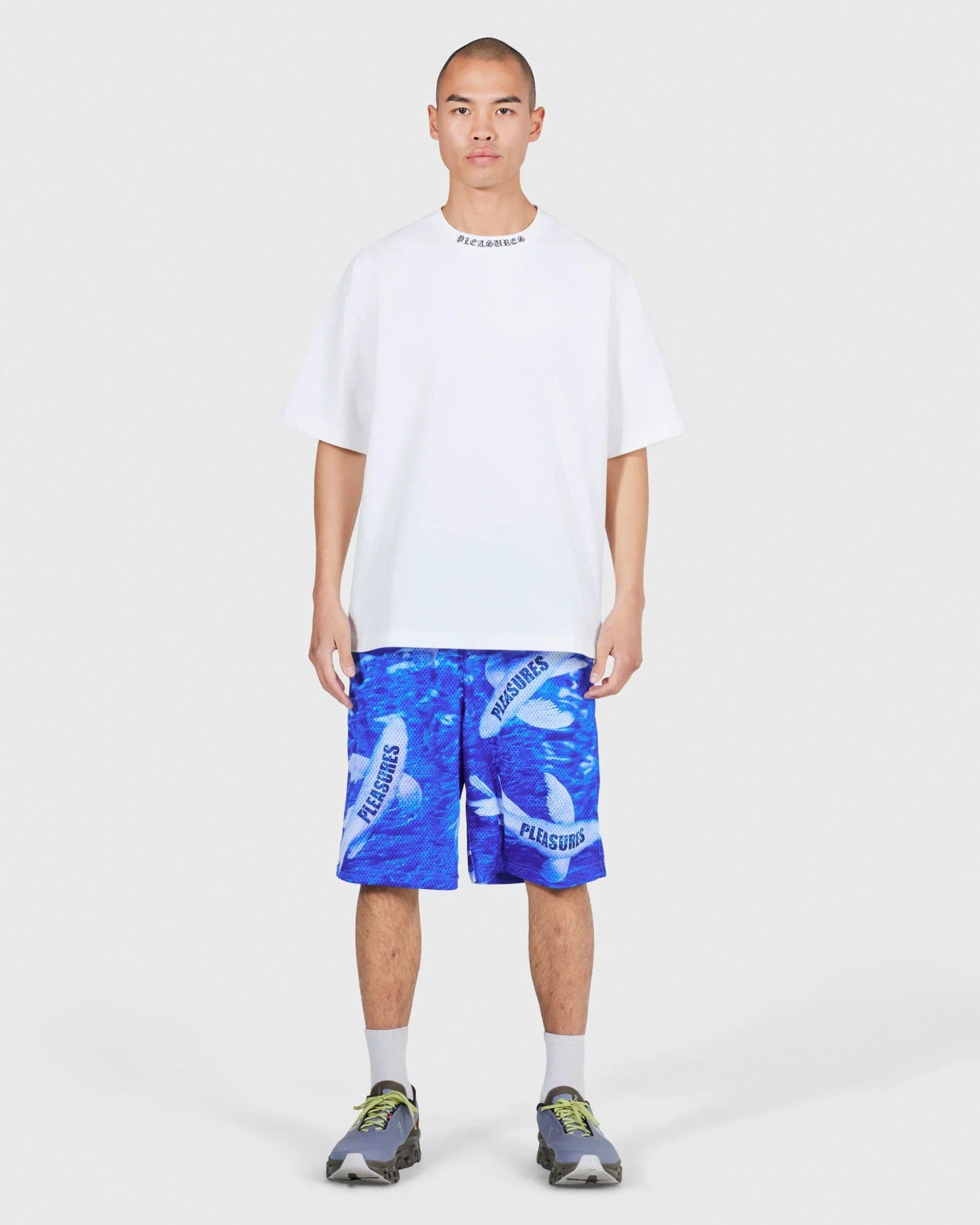 Pleasures KOI Mesh Shorts Blue