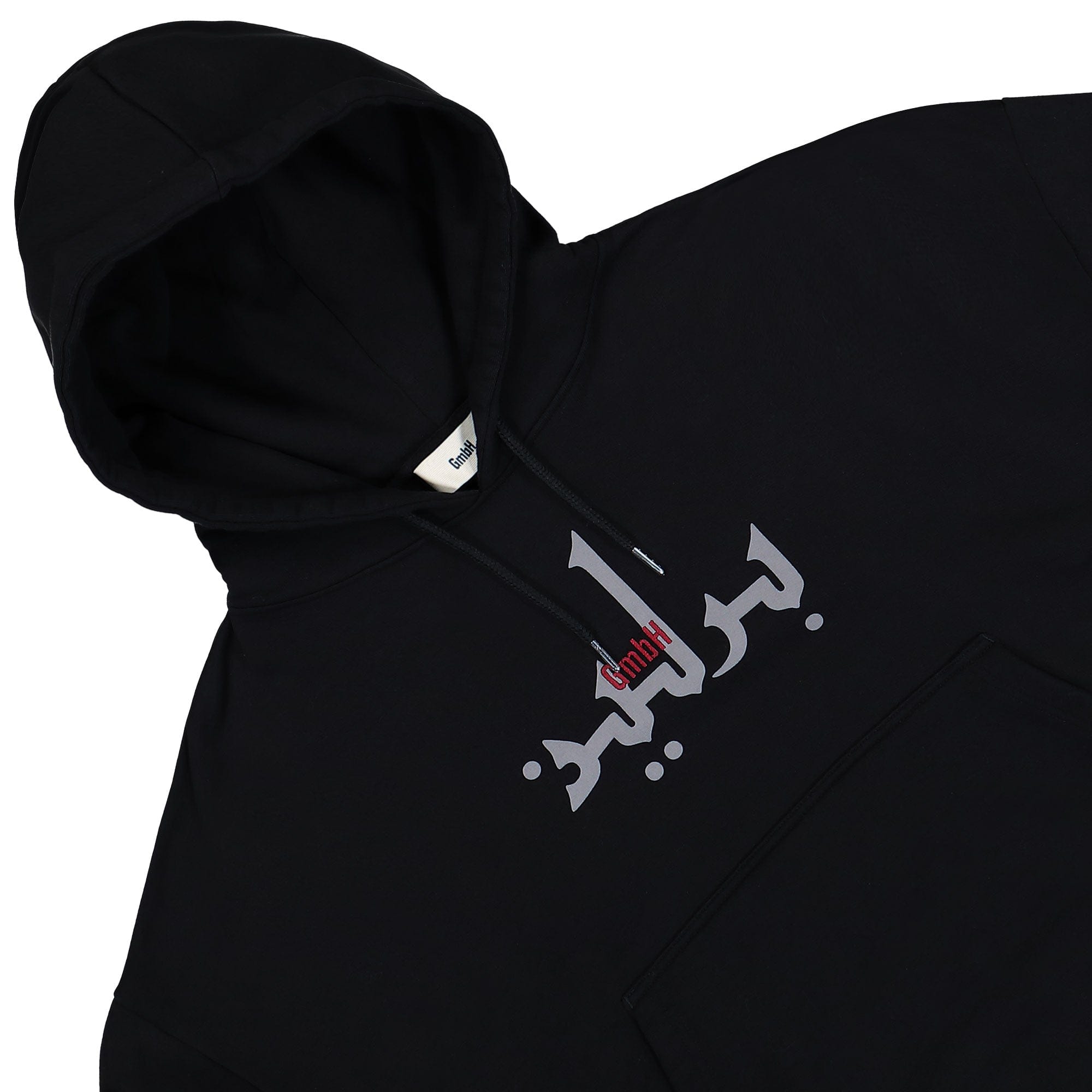 Gmbh Cropped Hoodie With Logo Embroidery