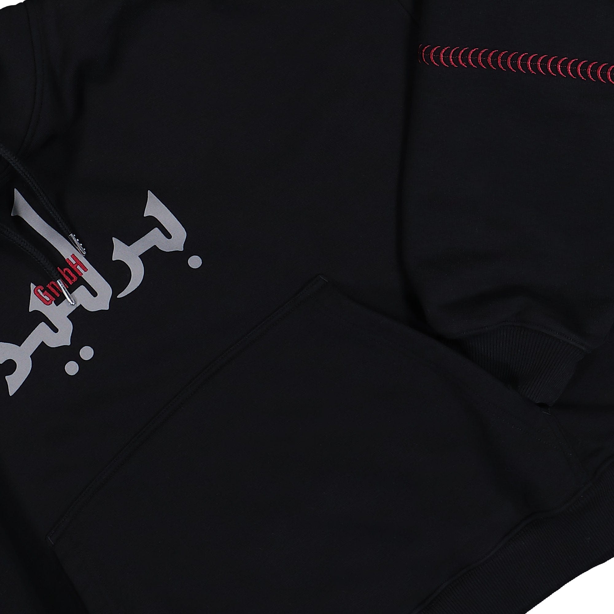 Gmbh Cropped Hoodie With Logo Embroidery