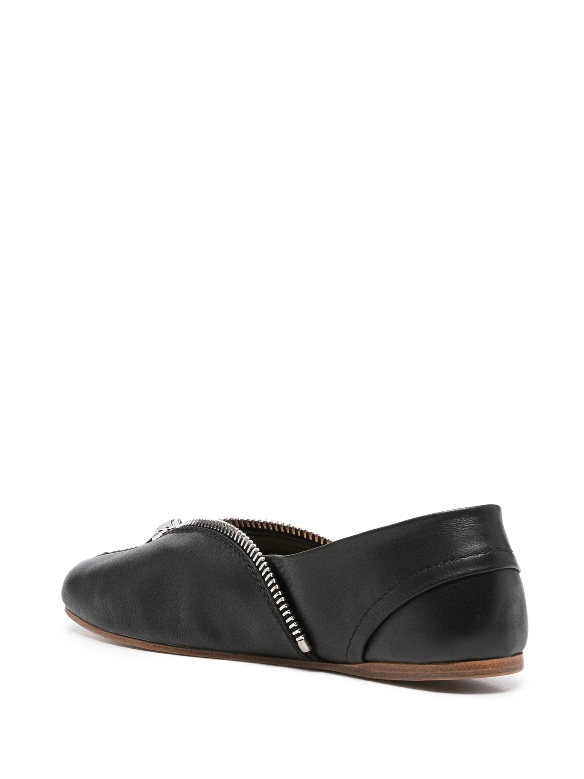 JW Anderson zip - detail ballet flats