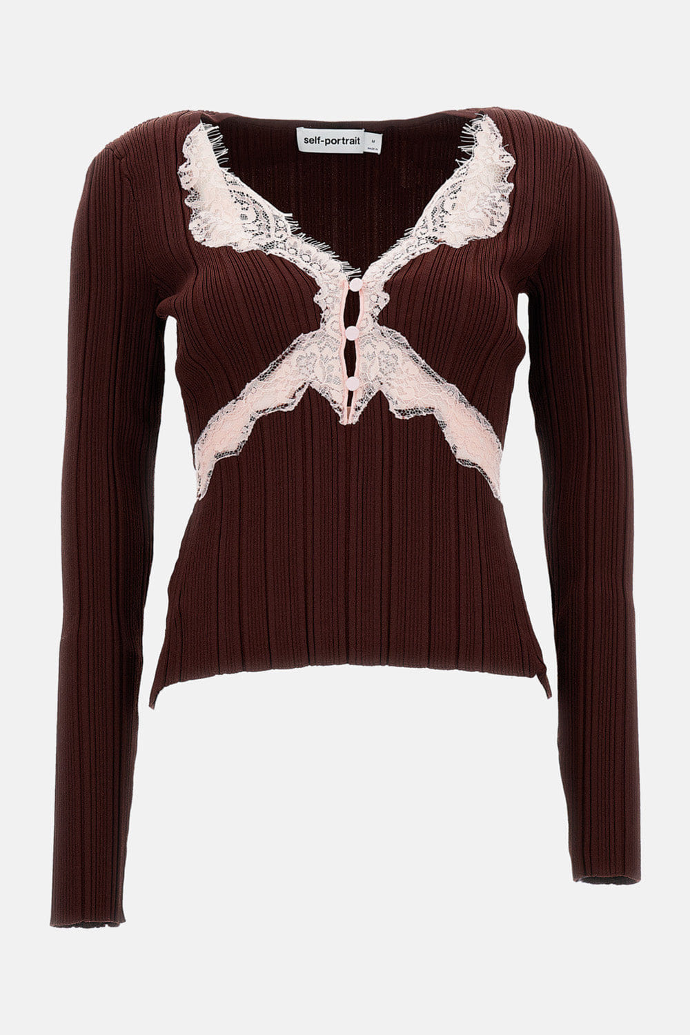 Self-Portrait TOP IN MAGLIA DI PIZZO