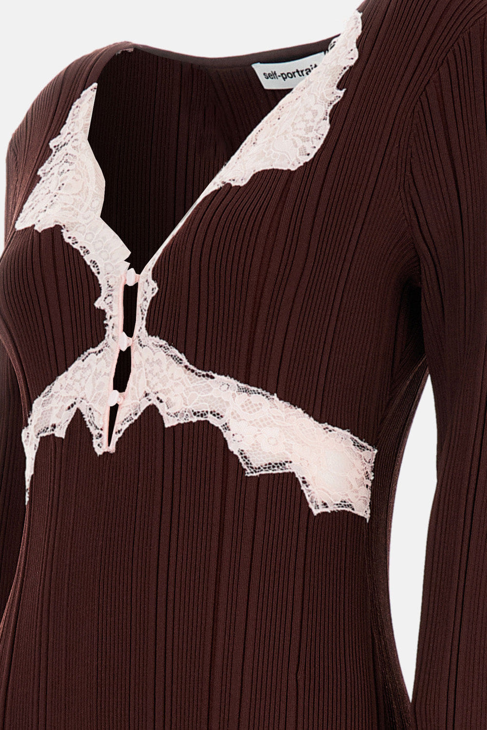 Self-Portrait TOP IN MAGLIA DI PIZZO