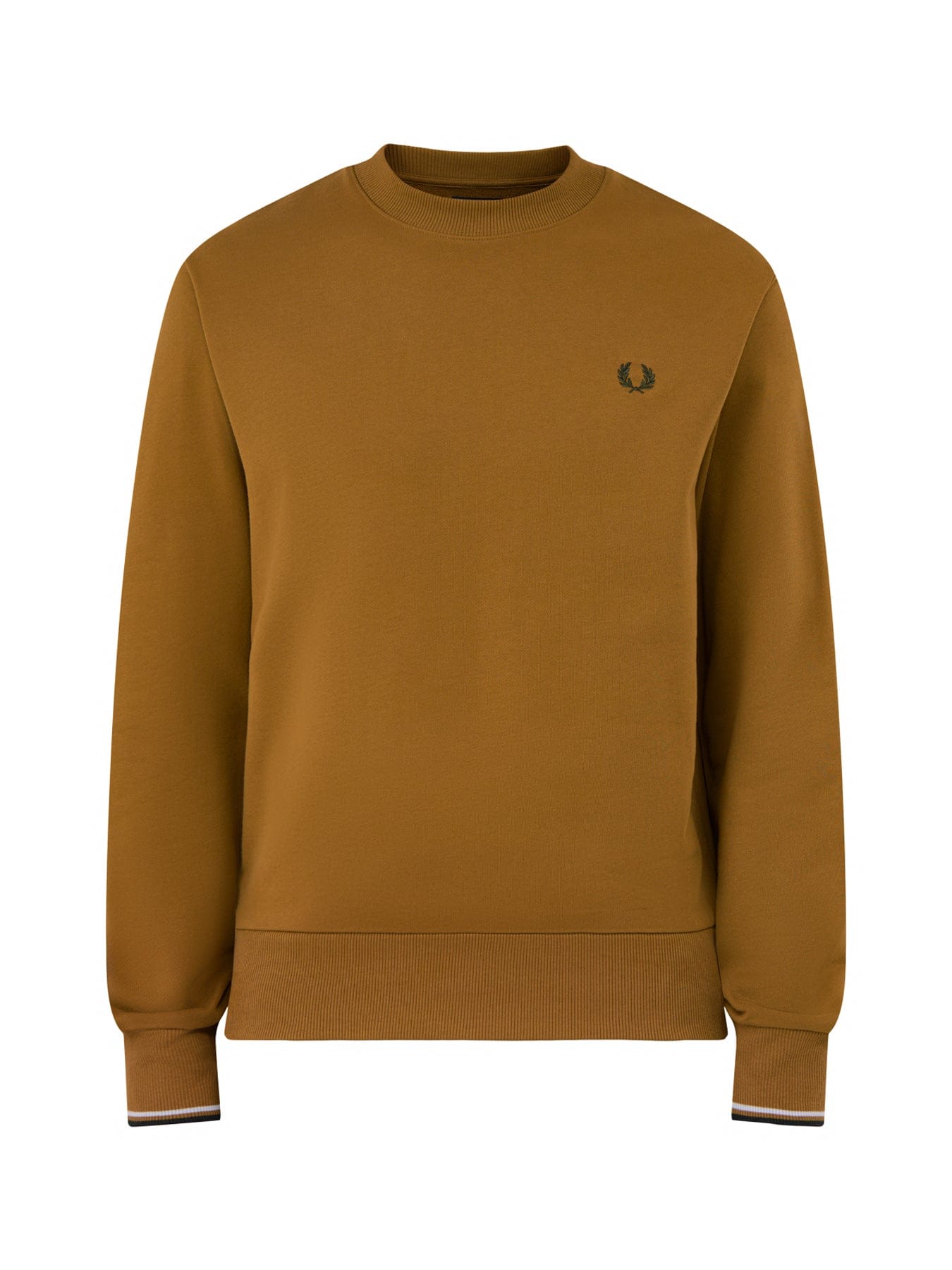 Fred Perry Crew Neck Sweatshirt Brown