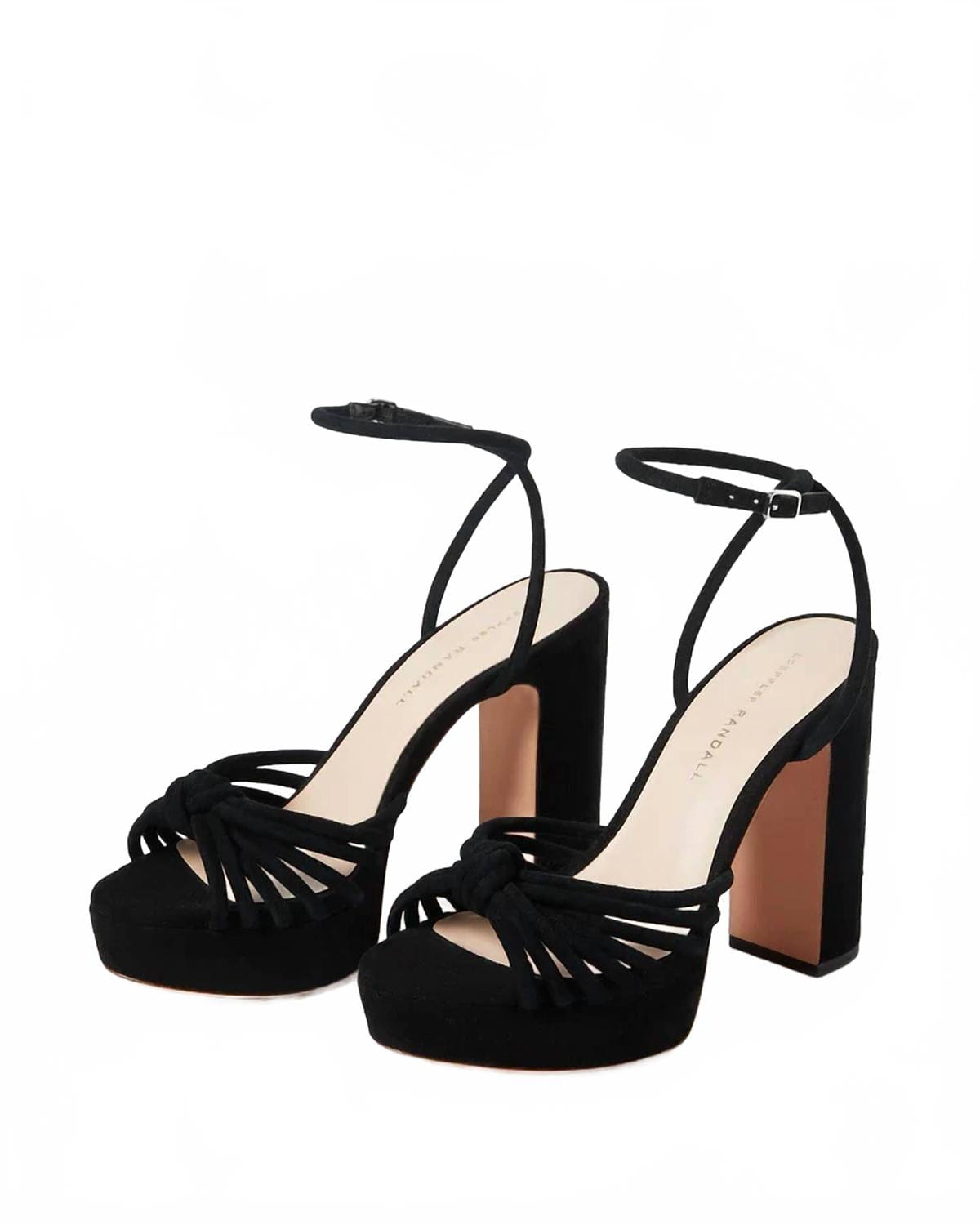Knot Women's Rivka Leather Knot Platform Sandal In Black