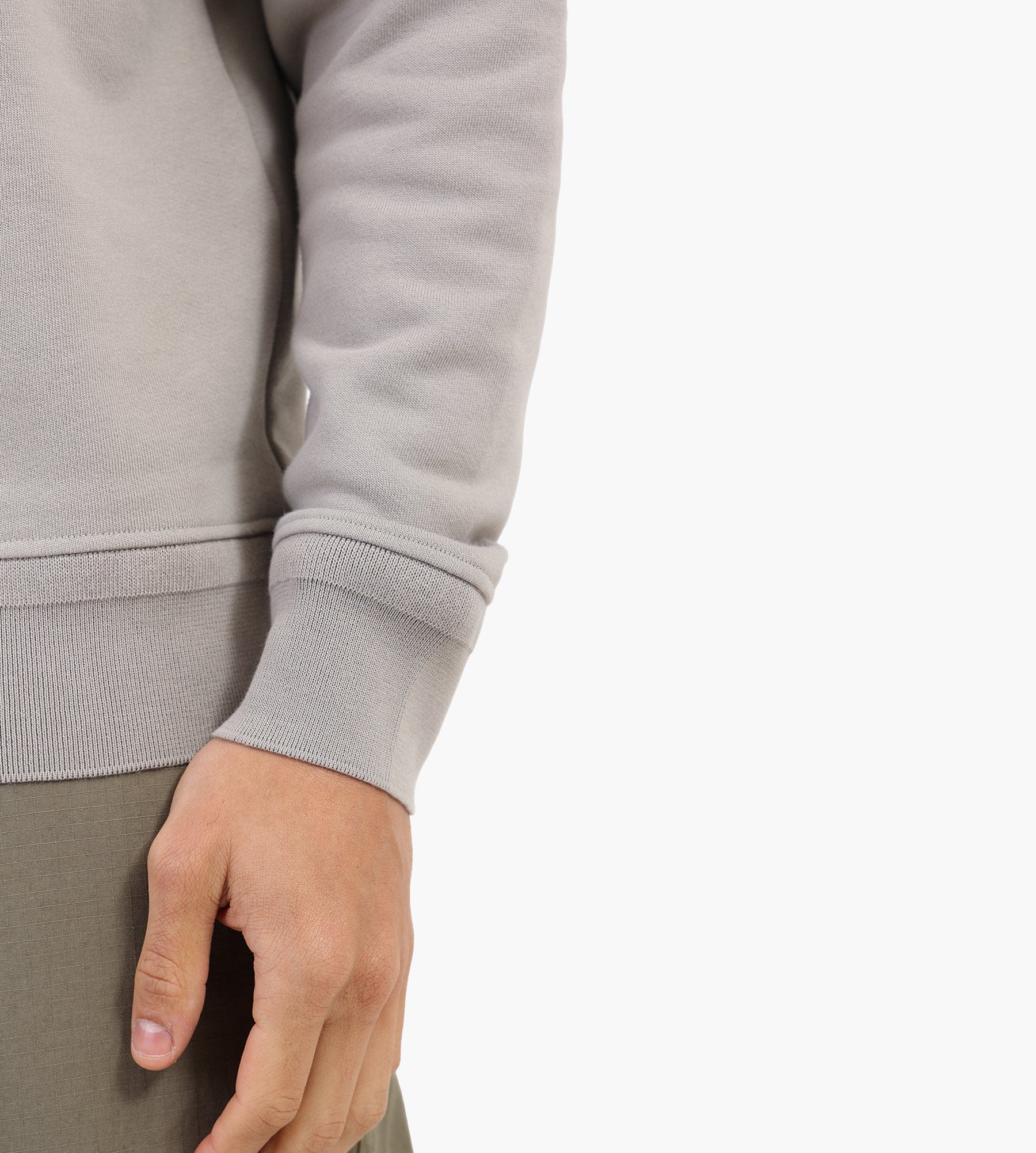 C.P. Company Diagonal Raised Fleece Crewneck Dove