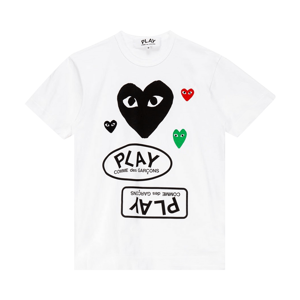 Comme des Garçons PLAY Miscellaneous Logo T-Shirt White